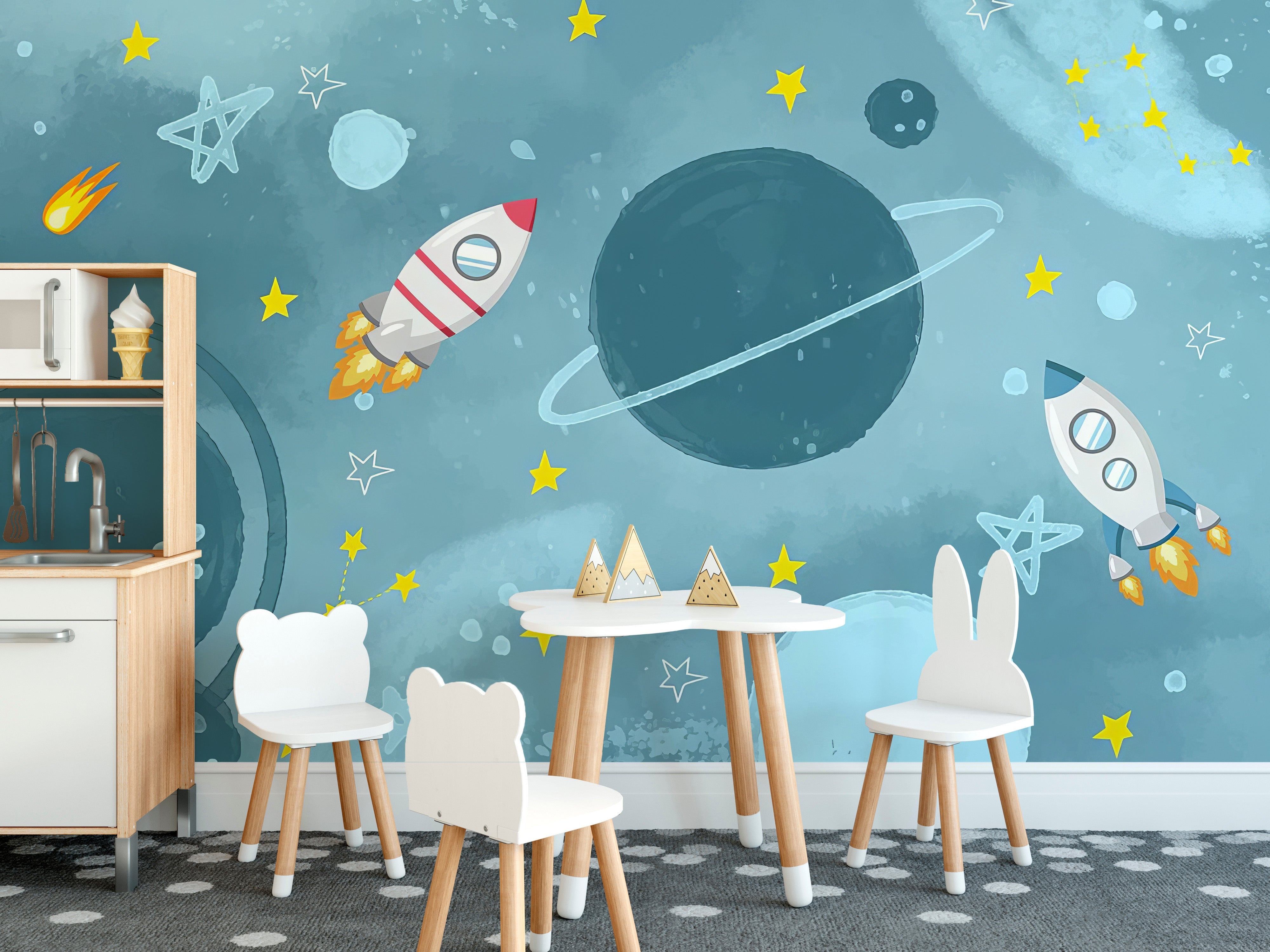 Galactic Adventure Wall Mural - Giffywalls