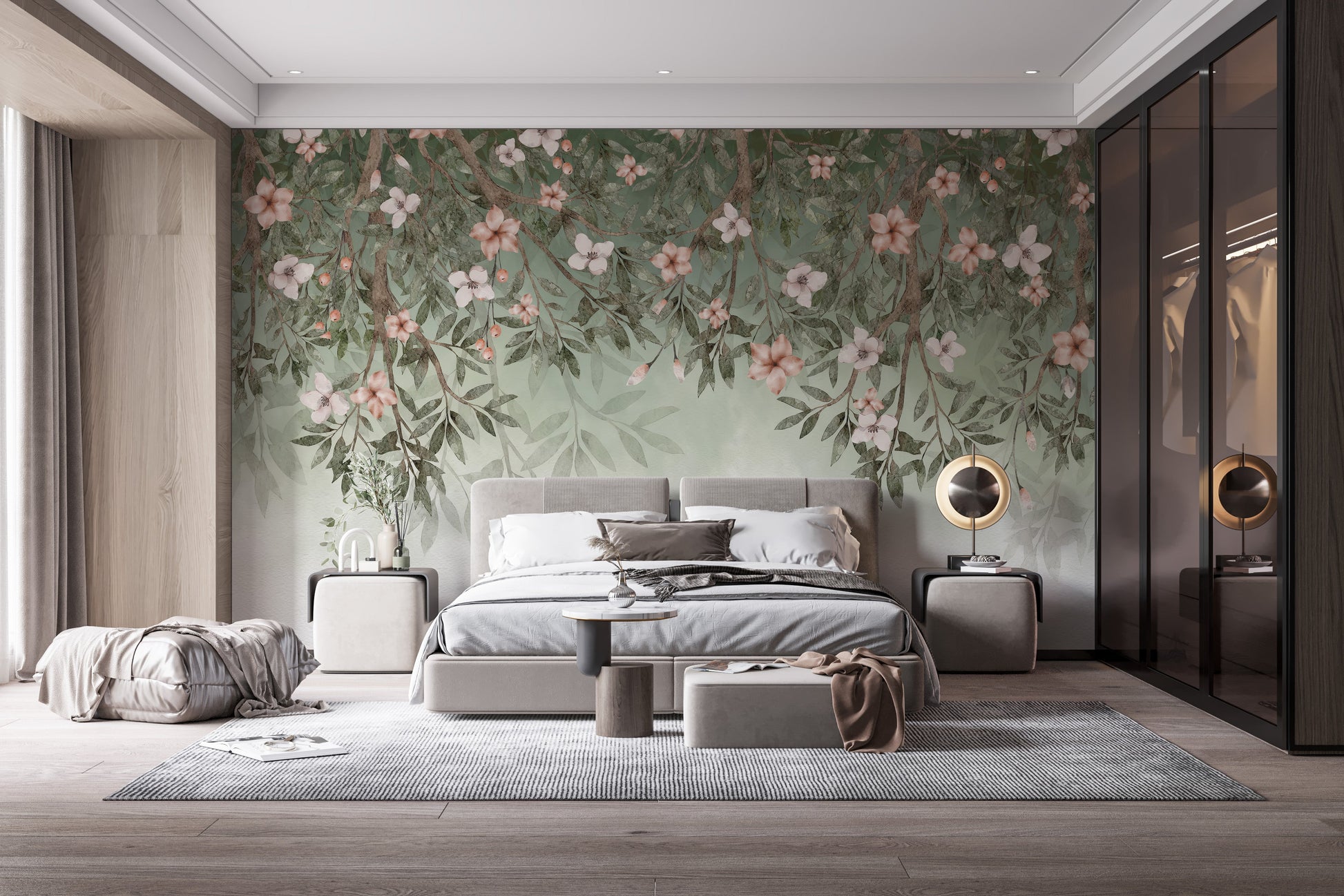 Hanging Flowers Wall Mural - Giffywalls