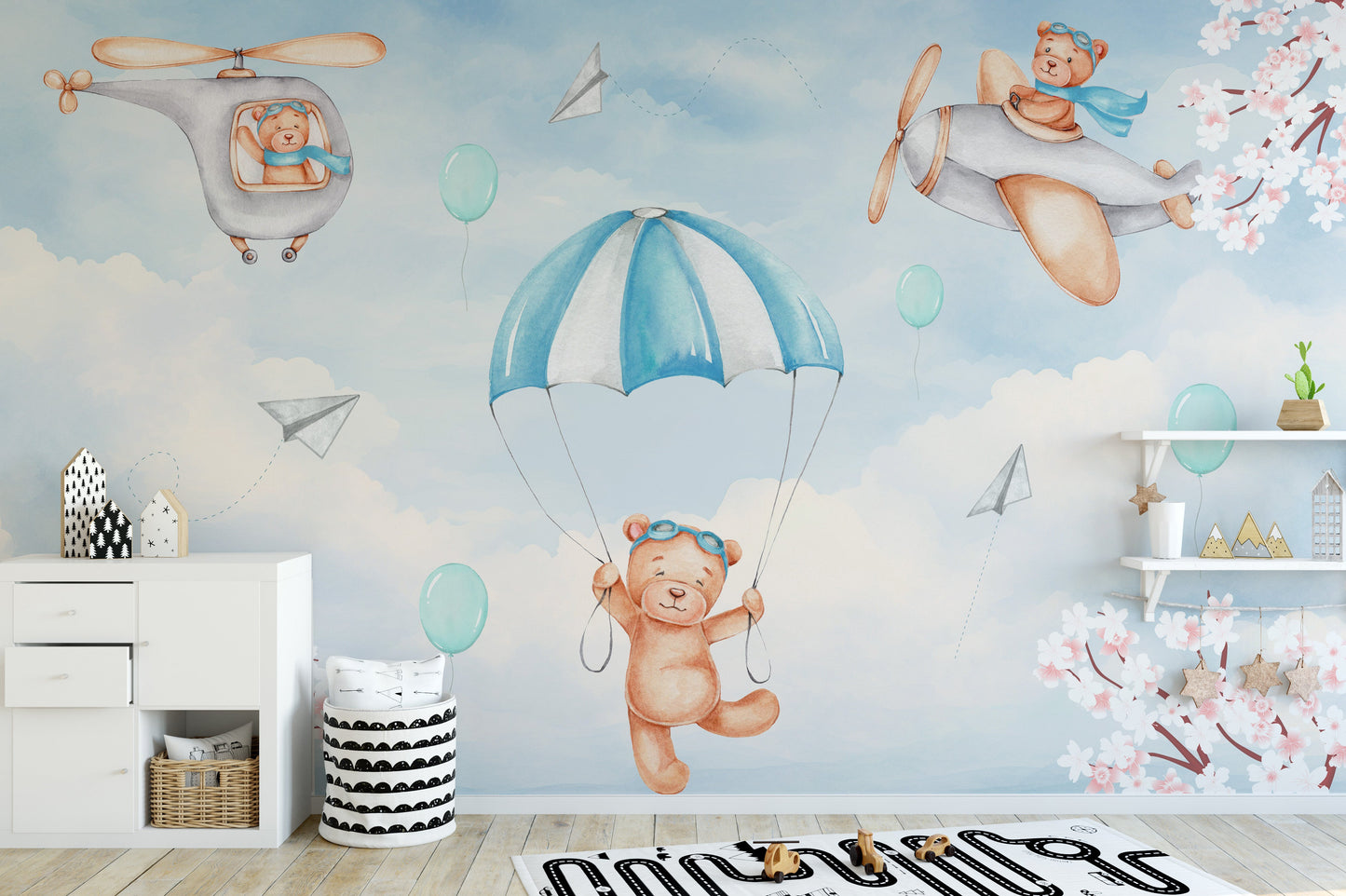 Dreamy Sky Adventure Wall Mural - Giffywalls