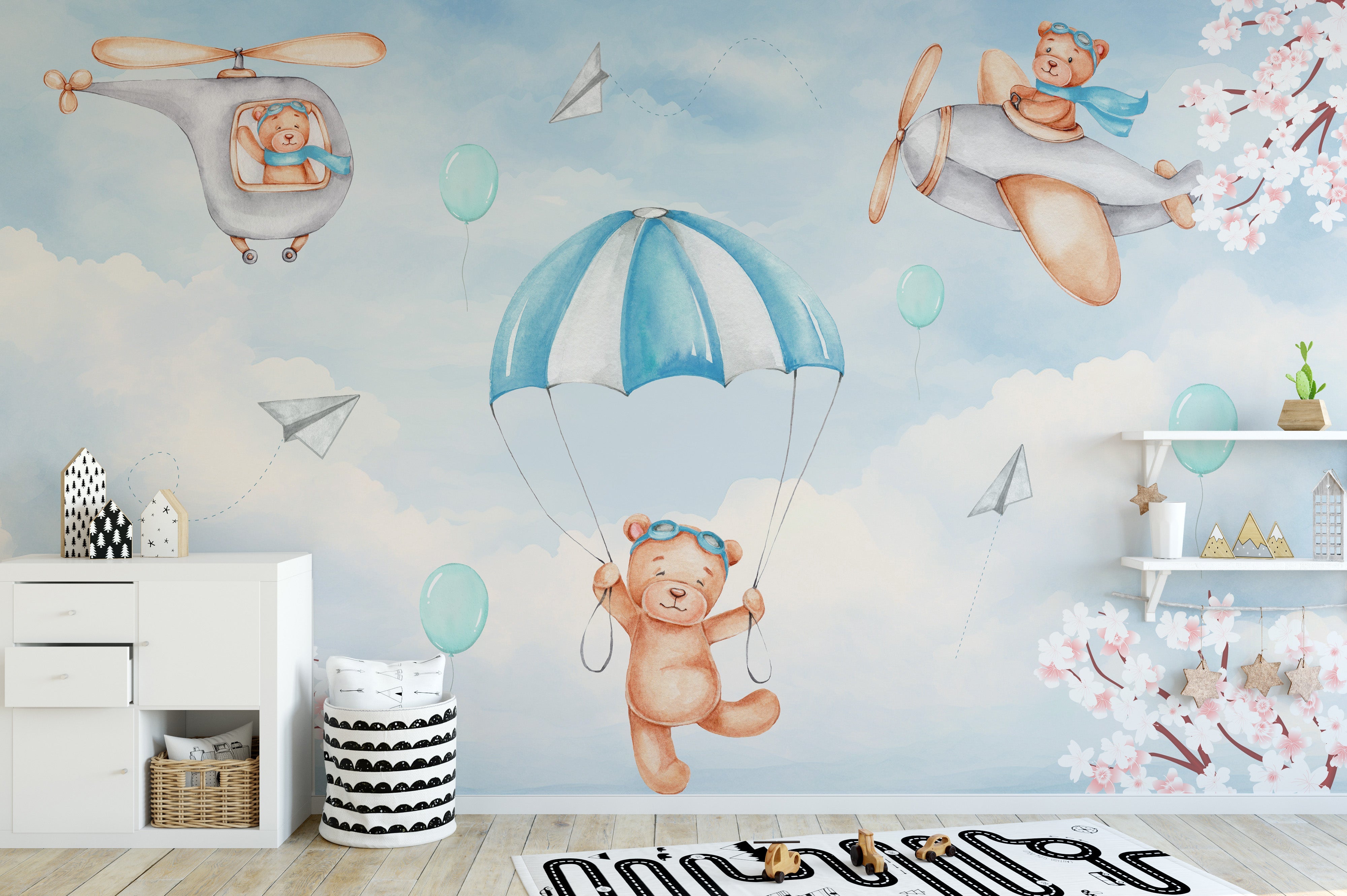 Dreamy Sky Adventure Wall Mural - Giffywalls