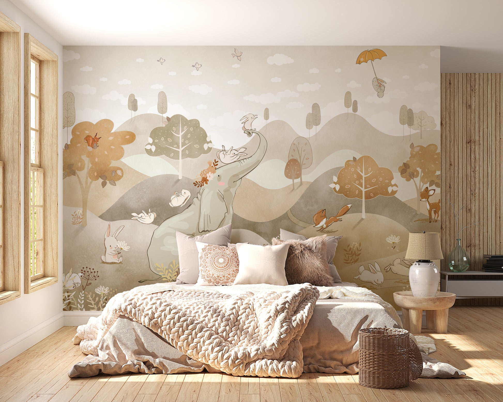 Storybook Balloons Wall Mural - Giffywalls