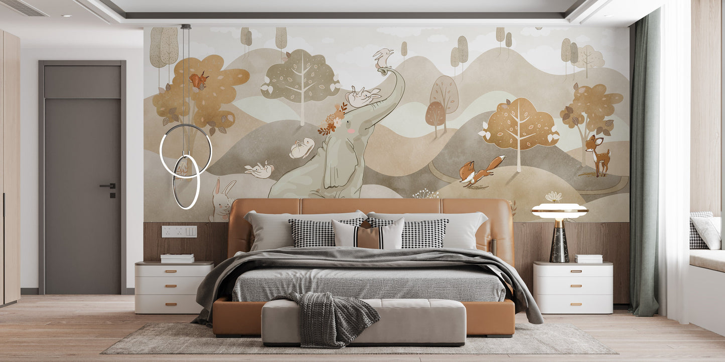 Storybook Balloons Wall Mural - Giffywalls