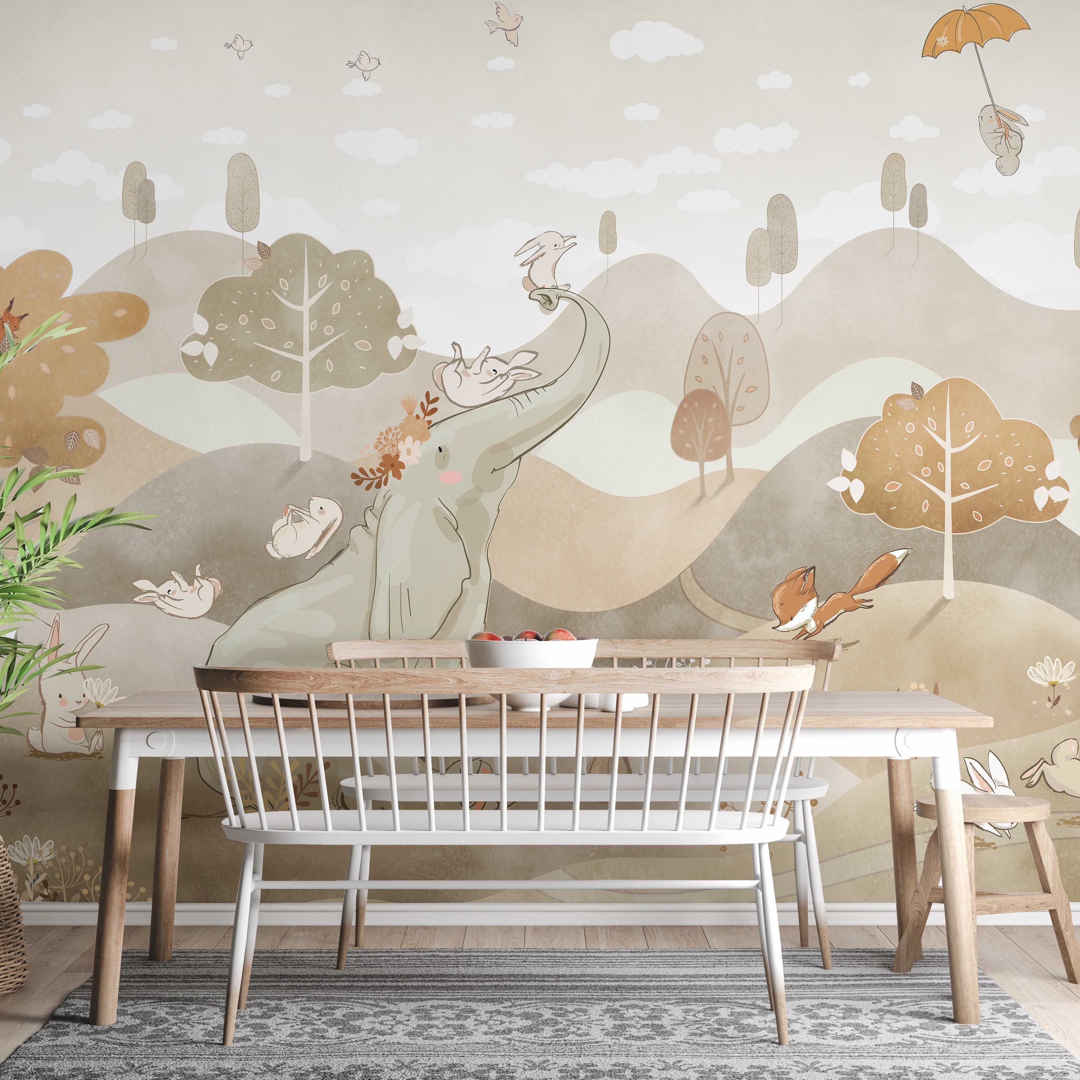 Storybook Balloons Wall Mural - Giffywalls