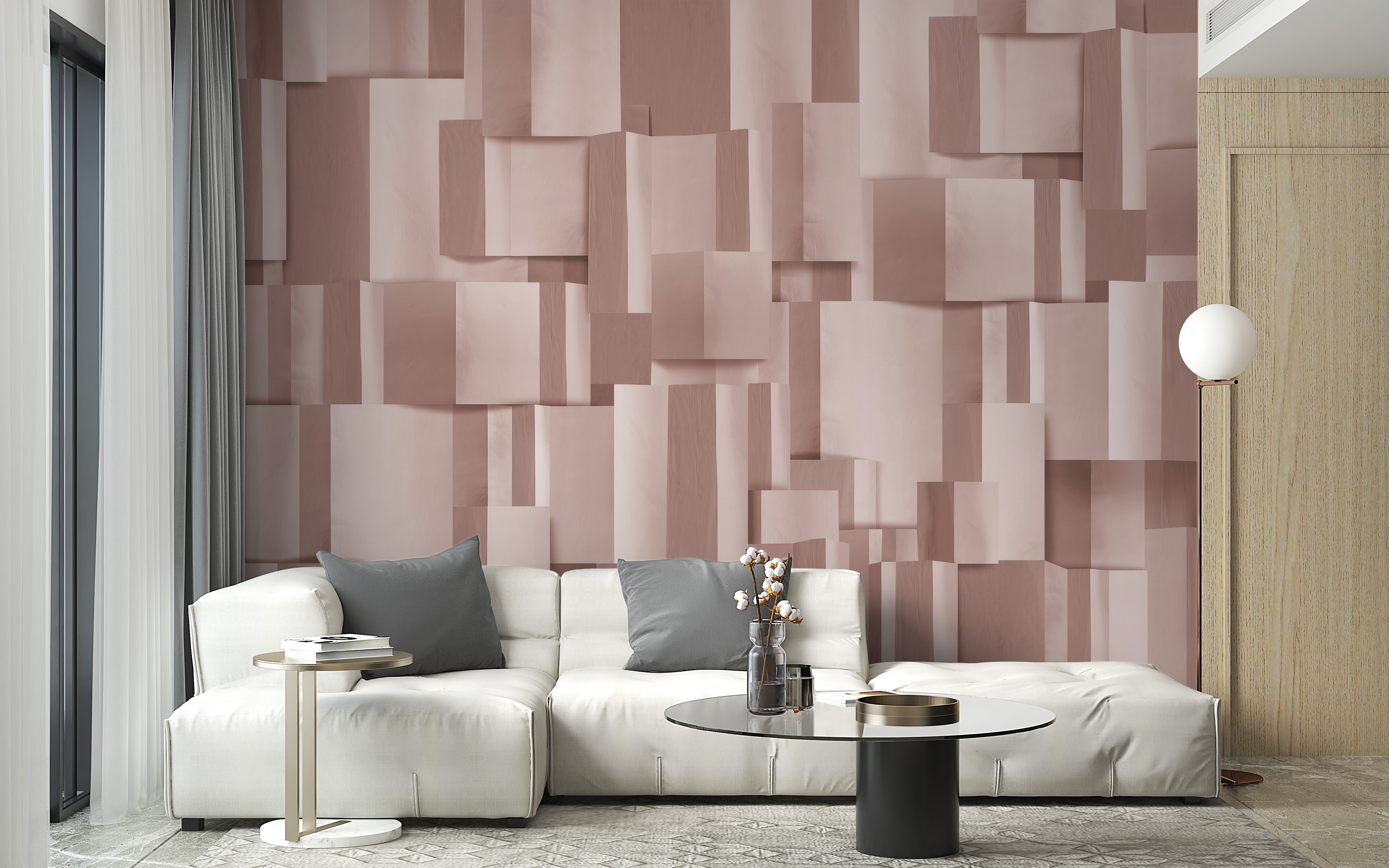 Geometric Elegance Wall Mural - Giffywalls