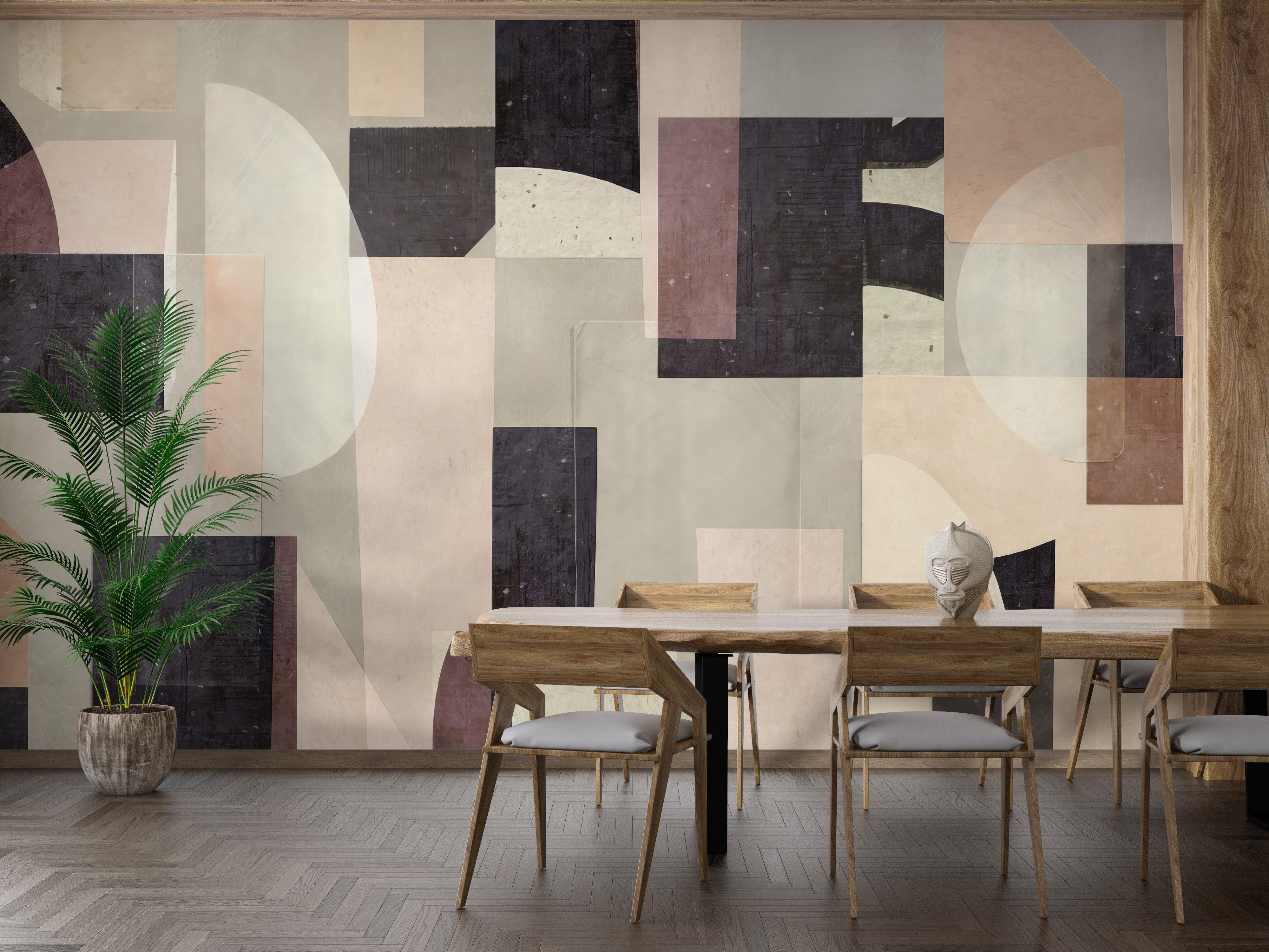 Modern Abstract Wall Mural - Giffywalls