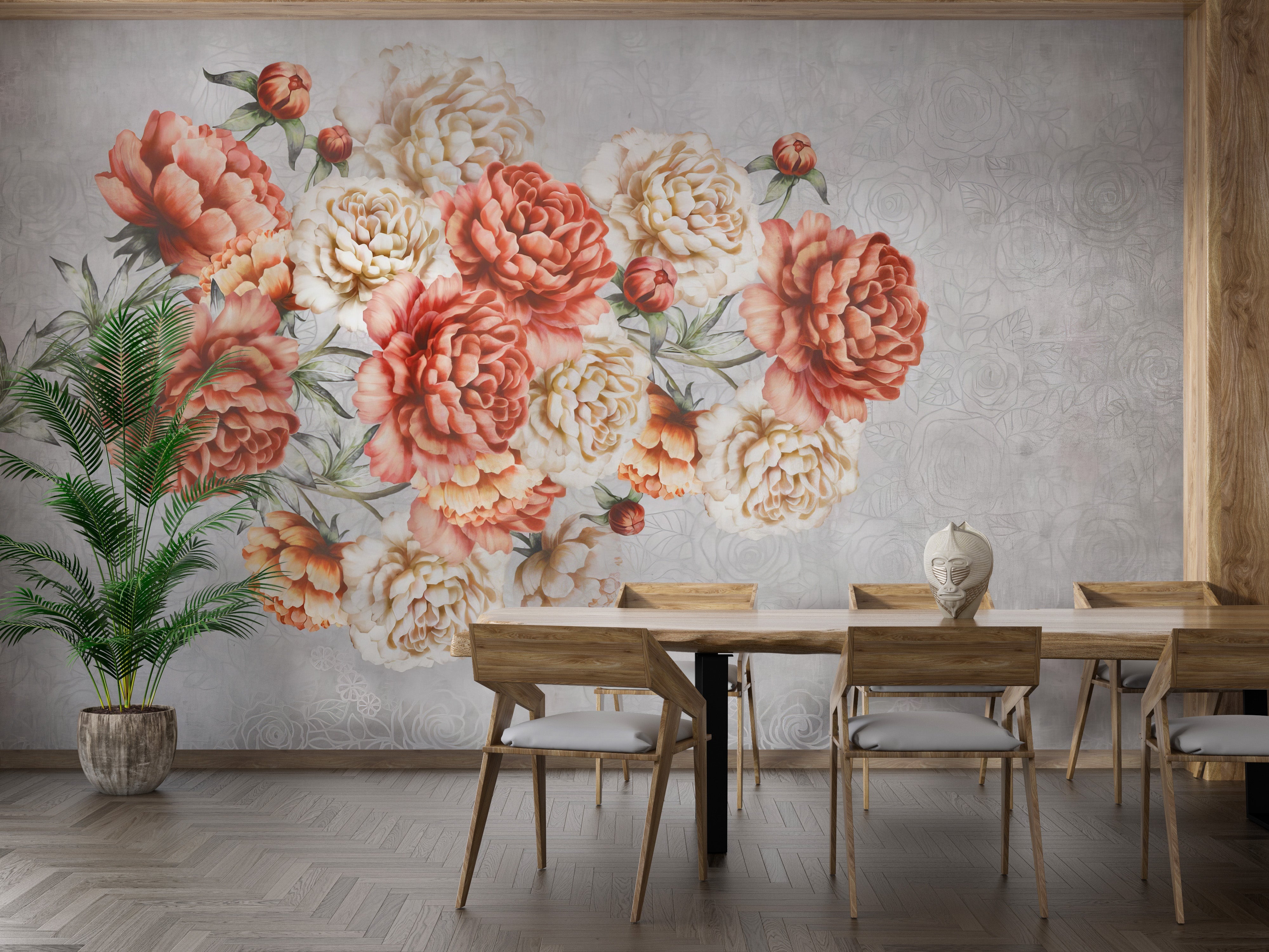 Rose Grace Wall Mural - Giffywalls