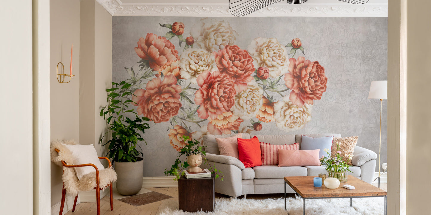 Rose Grace Wall Mural - Giffywalls