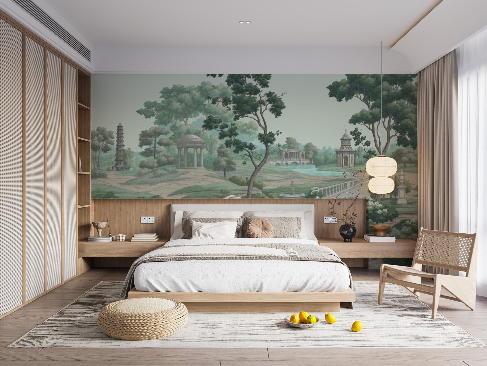 Green Garden Wall Mural - Giffywalls