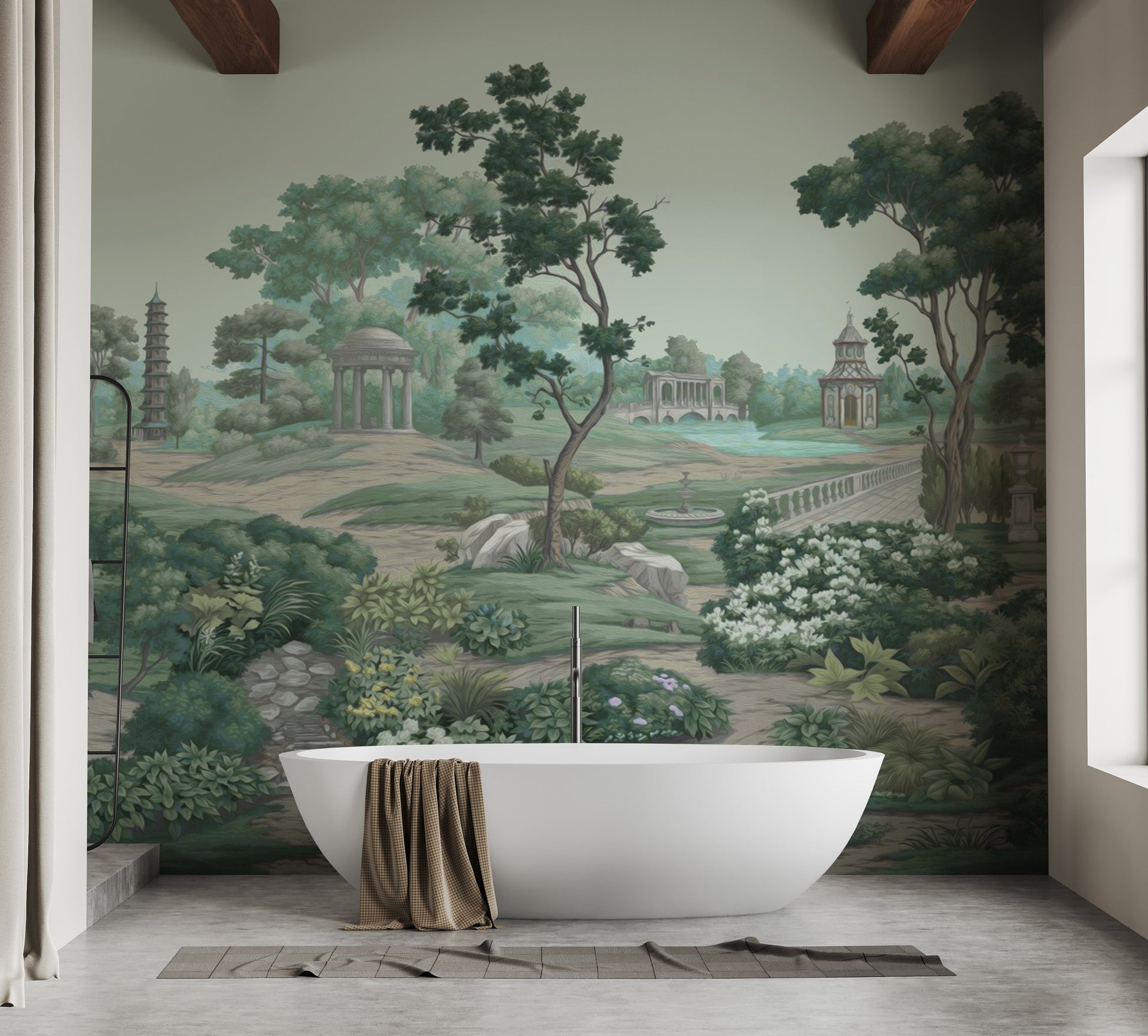 Green Garden Wall Mural - Giffywalls