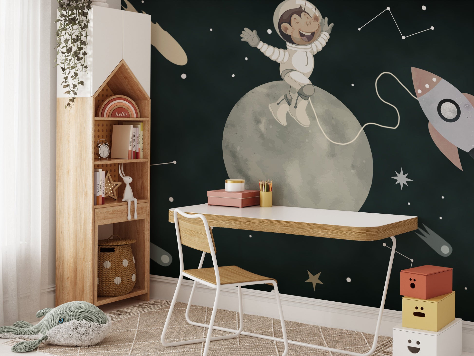 Space Pup Odyssey Wall Mural - Giffywalls