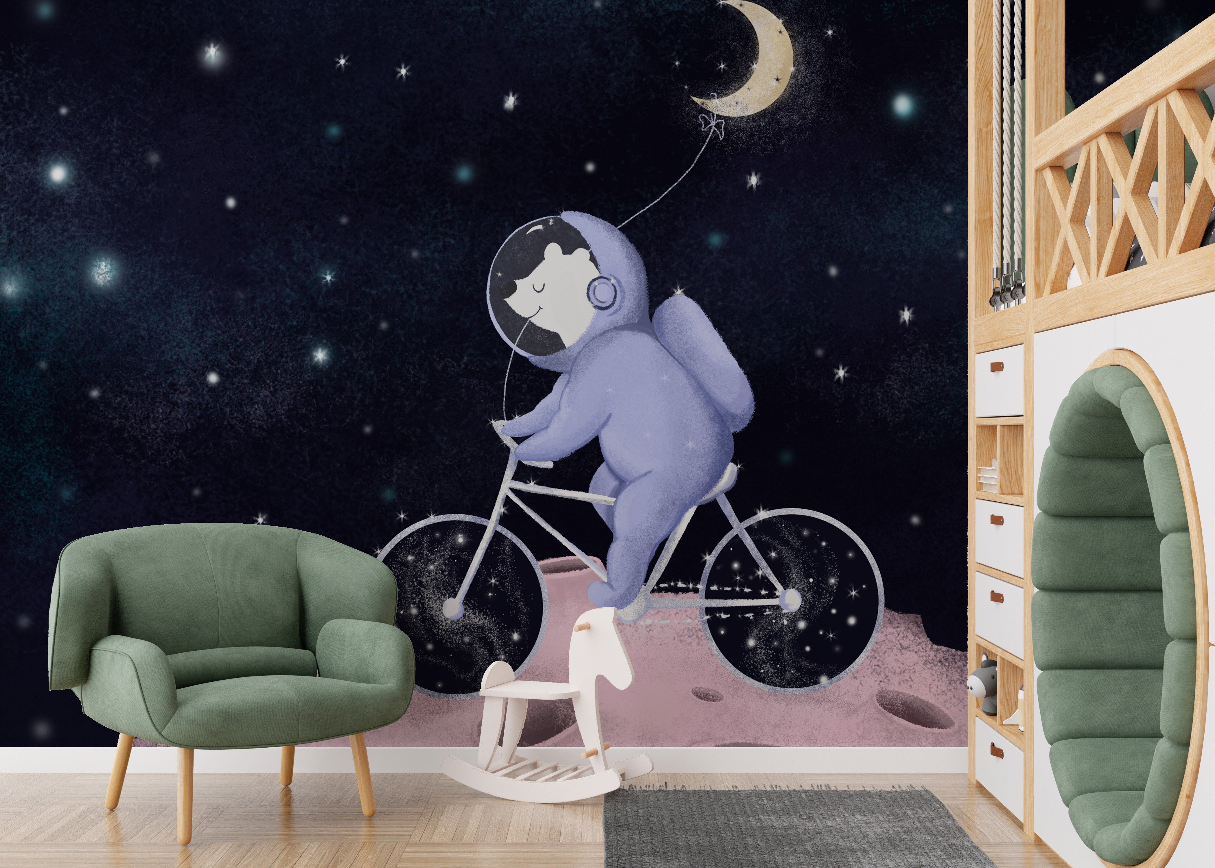 Moonlight Friends Wall Mural - Giffywalls