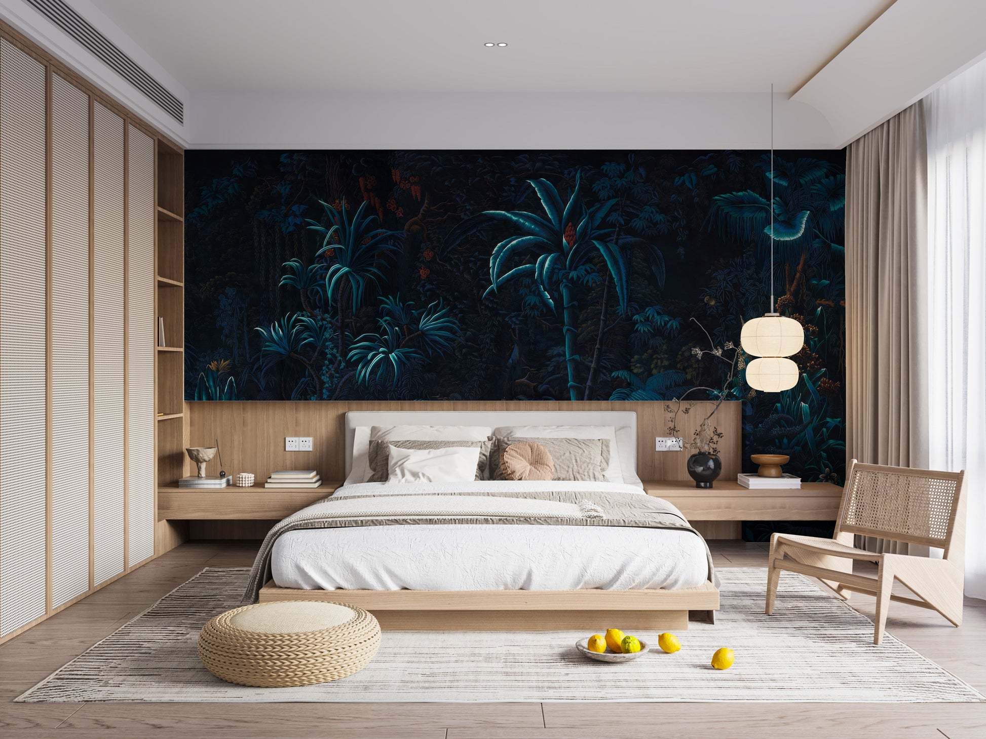 Moonlight Forest Wall Mural - Giffywalls