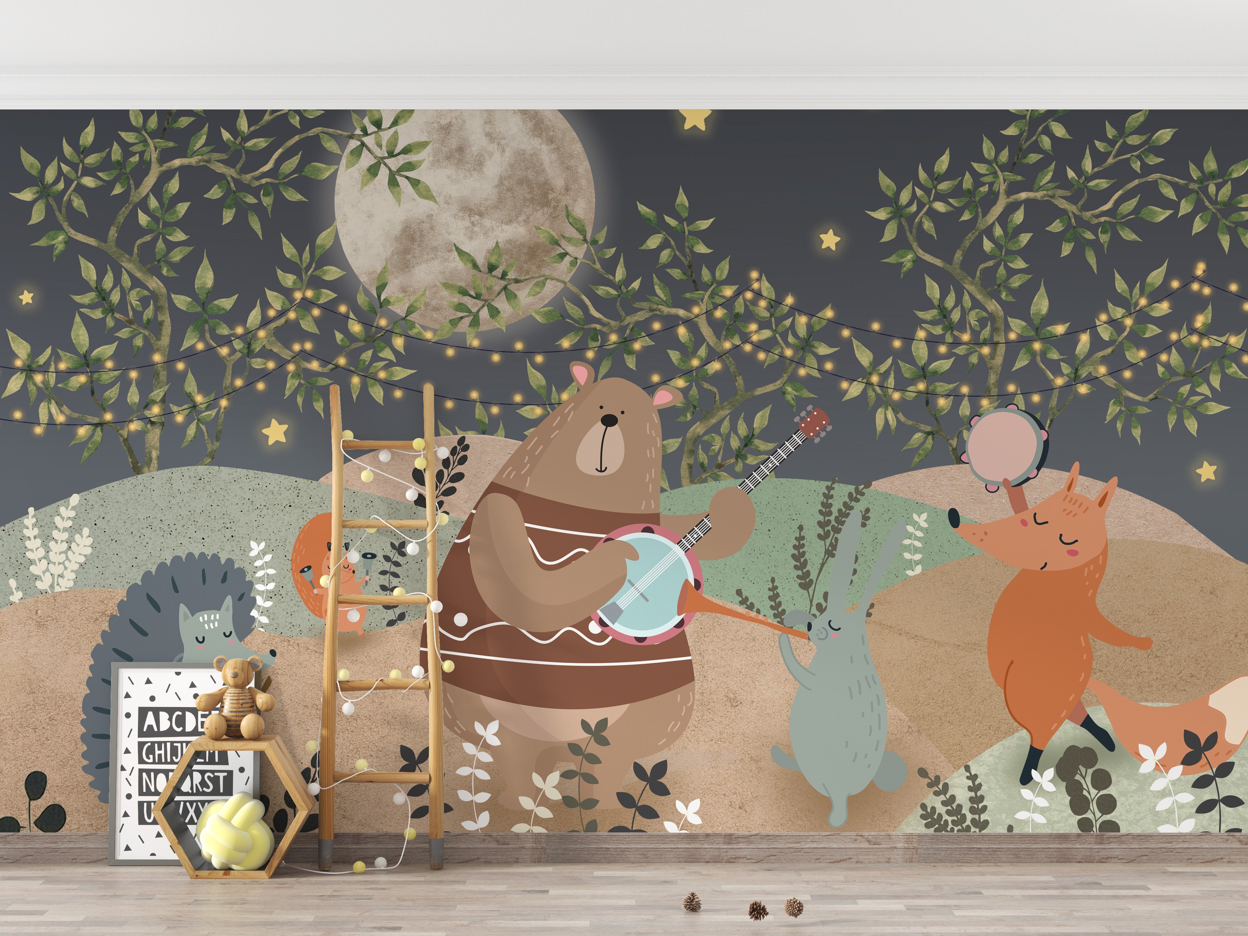 Enchanted Forest Party Wall Mural - Giffywalls