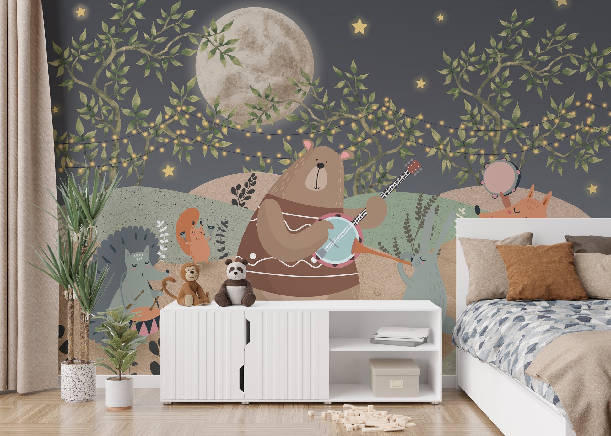 Enchanted Forest Party Wall Mural - Giffywalls