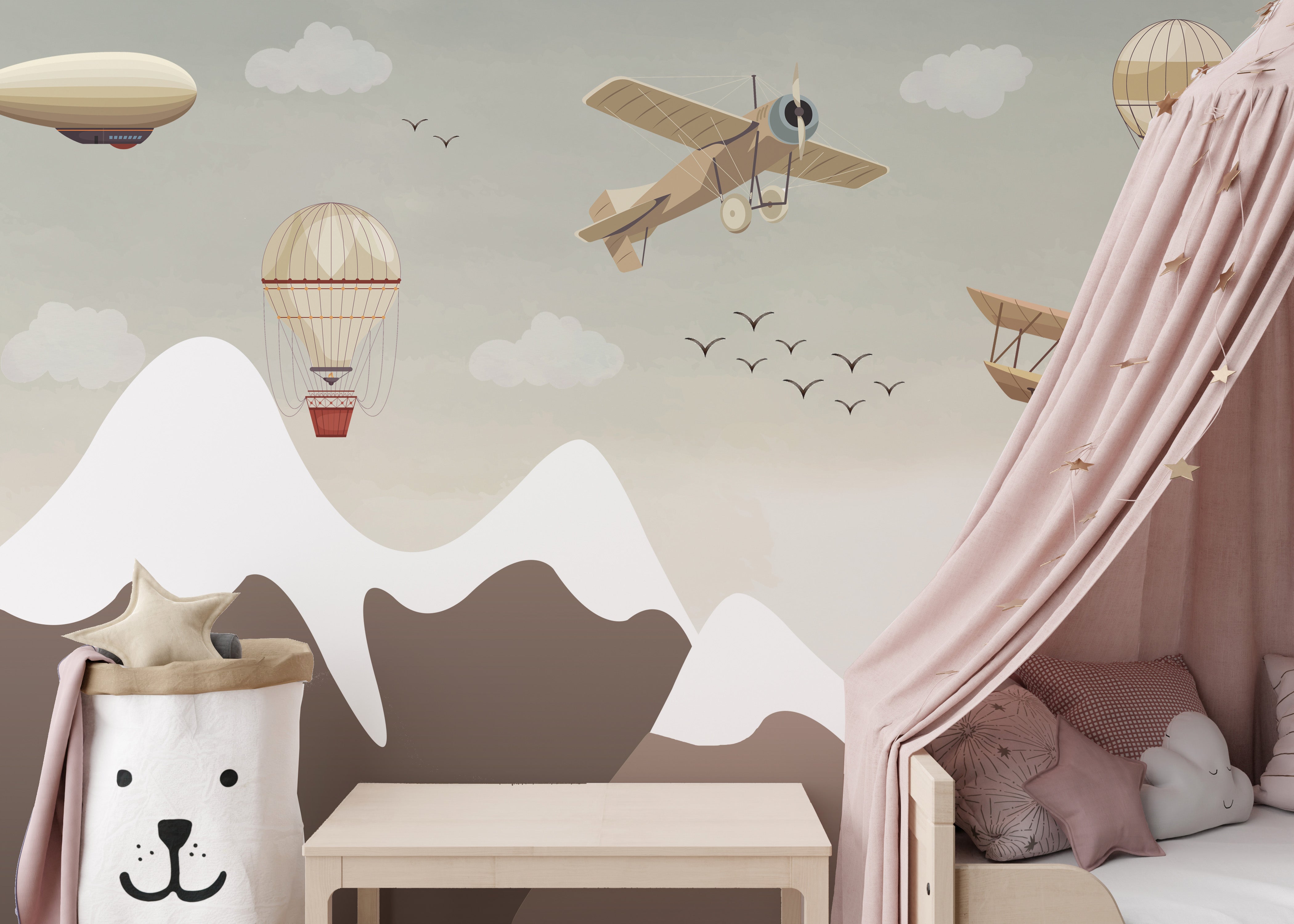 Vintage Flight Wall Mural - Giffywalls