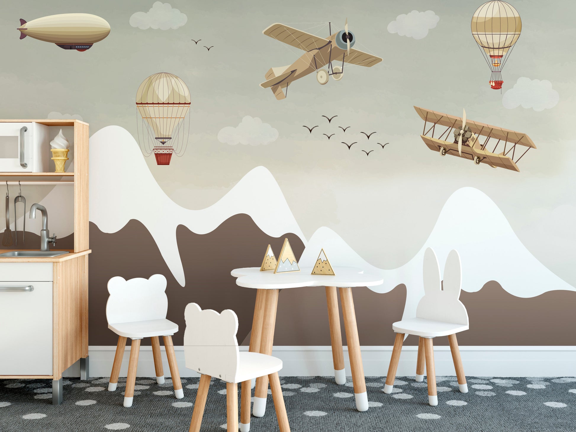 Vintage Flight Wall Mural - Giffywalls