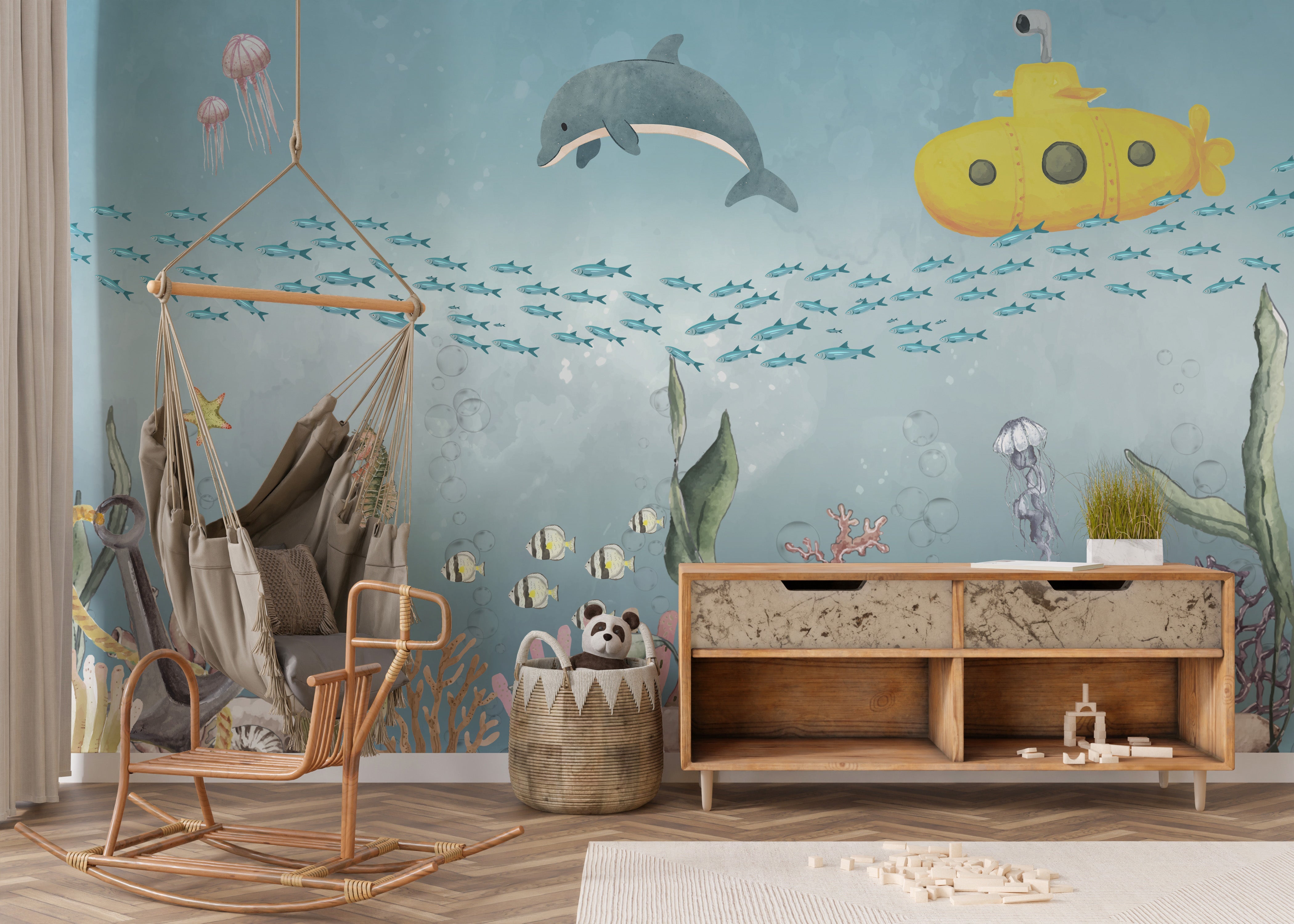 Underwater Adventure Wall Mural - Giffywalls