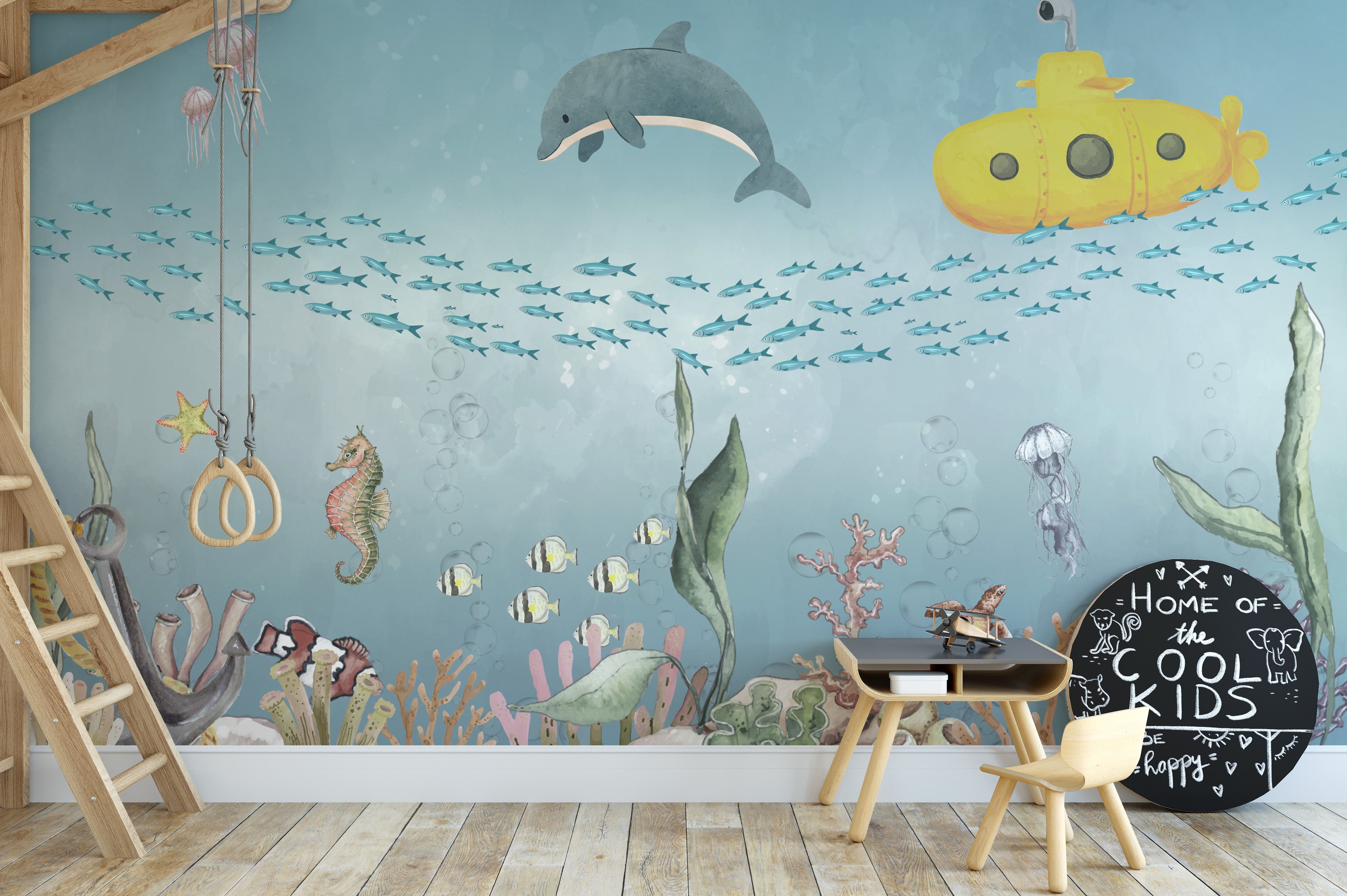 Underwater Adventure Wall Mural - Giffywalls