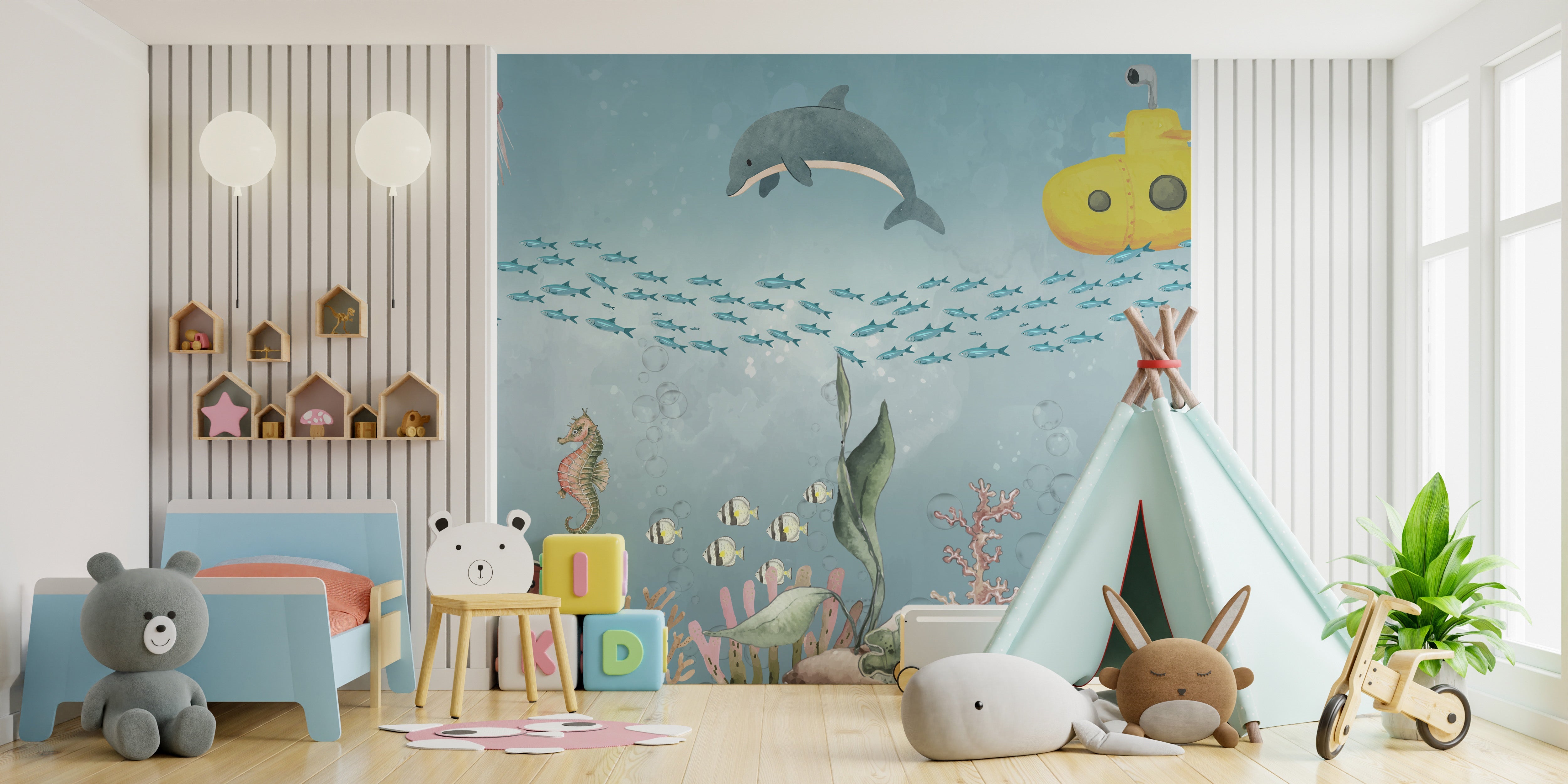 Underwater Adventure Wall Mural - Giffywalls