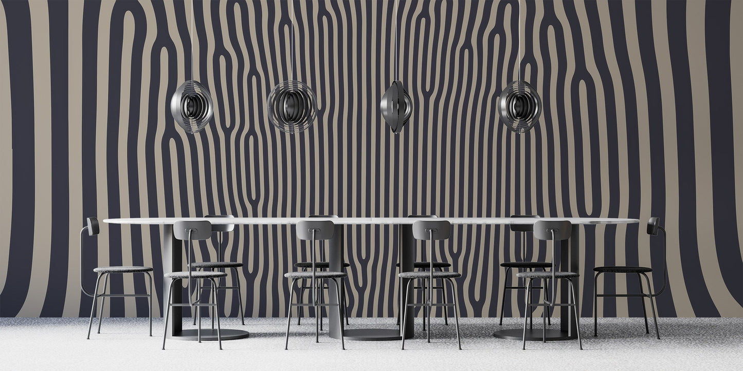 Hypnotic wallpaper with harmonious patterns
