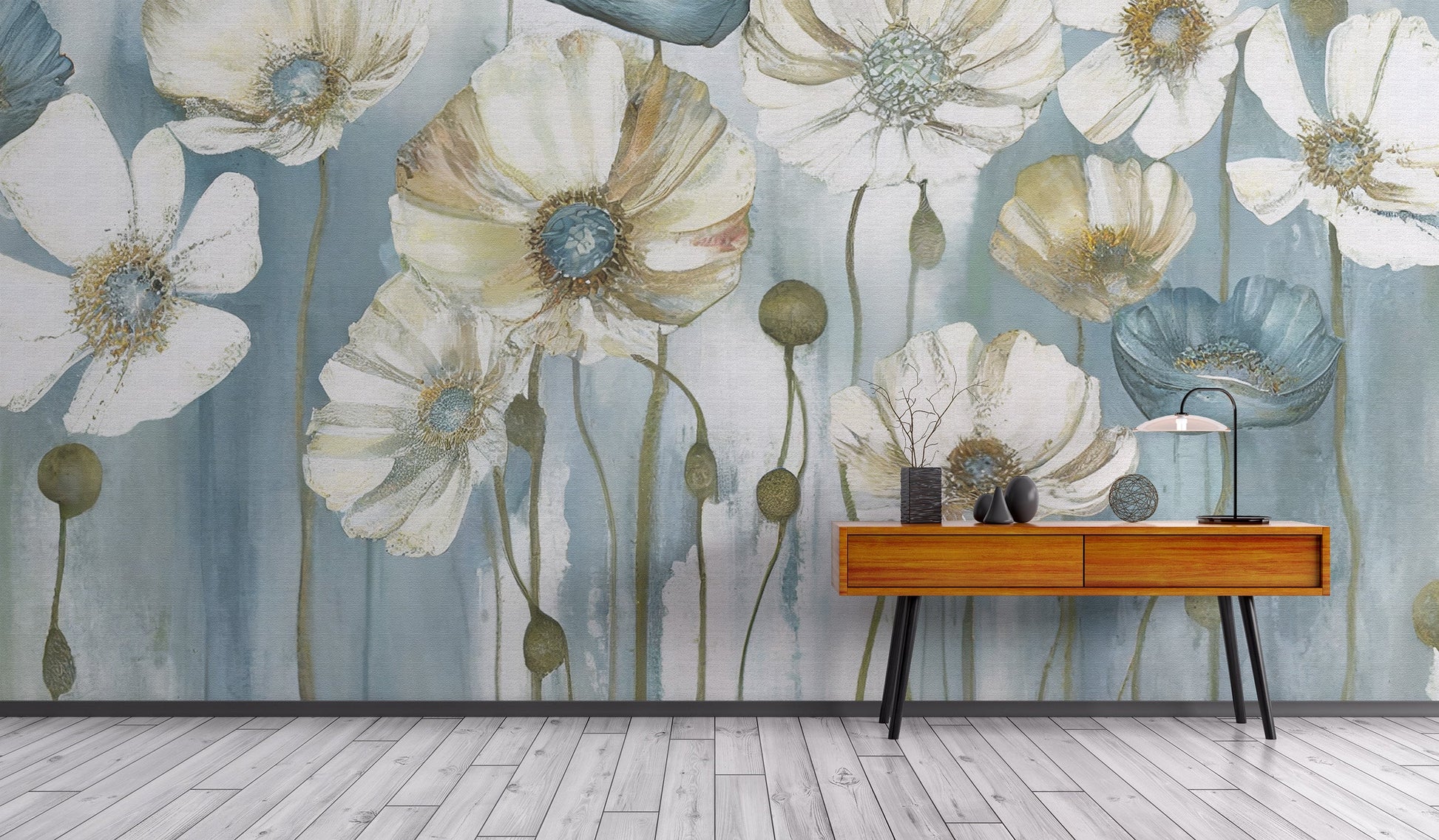 Anemones Whisper Wall Mural - Giffywalls