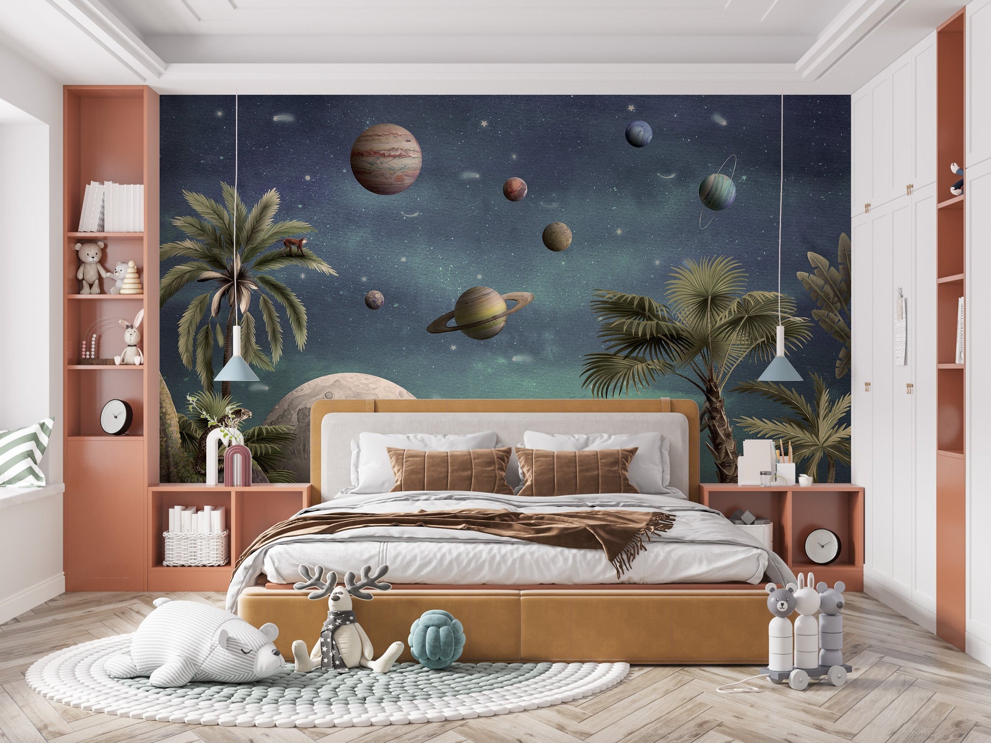 Pretty Planets Wallpaper Wall Murals - Giffywalls