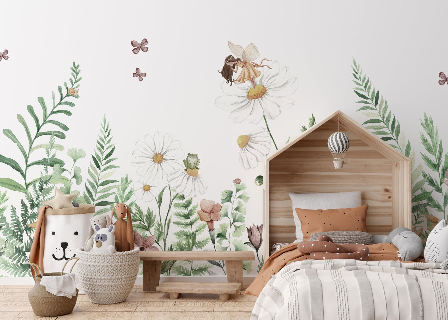 Fairy Garden Flowers Wallpaper Murals - Giffywalls