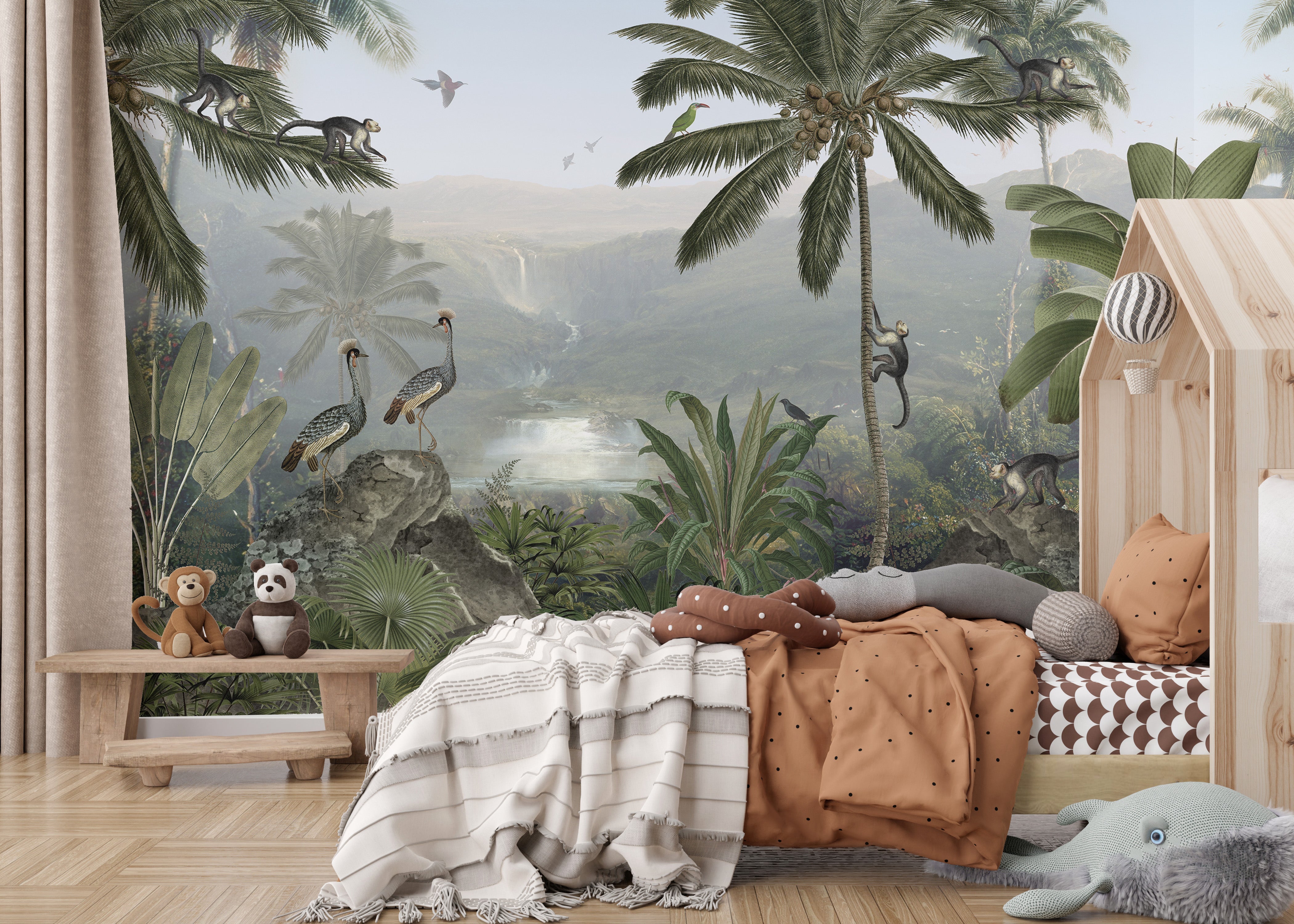 Monkey Forest Wallpaper murals - Giffywalls