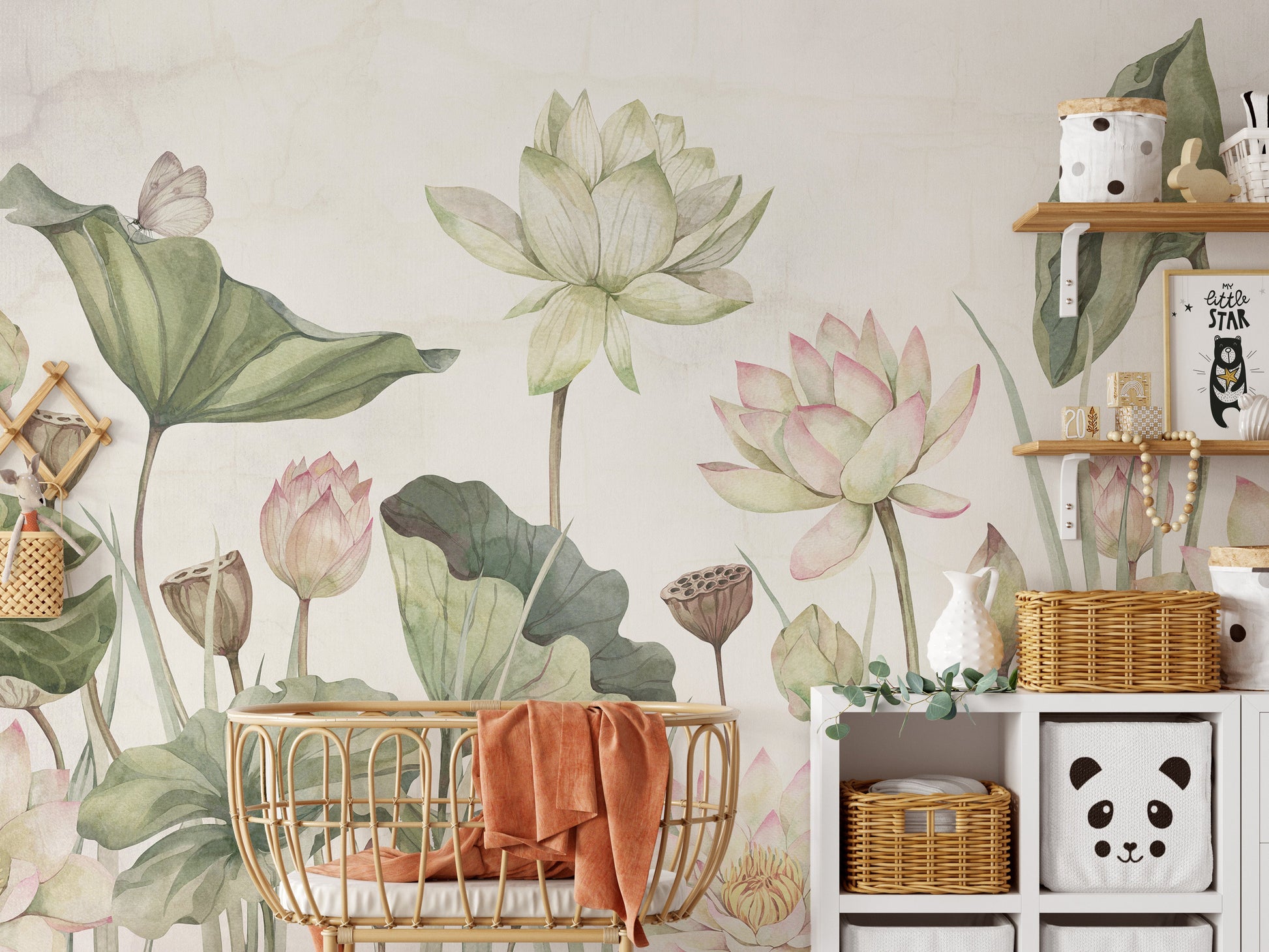 Lovely water lilies wallpaper murals - Giffywalls