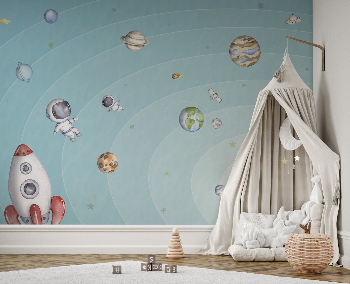 Space Joy Light Wall Mural - Giffywalls