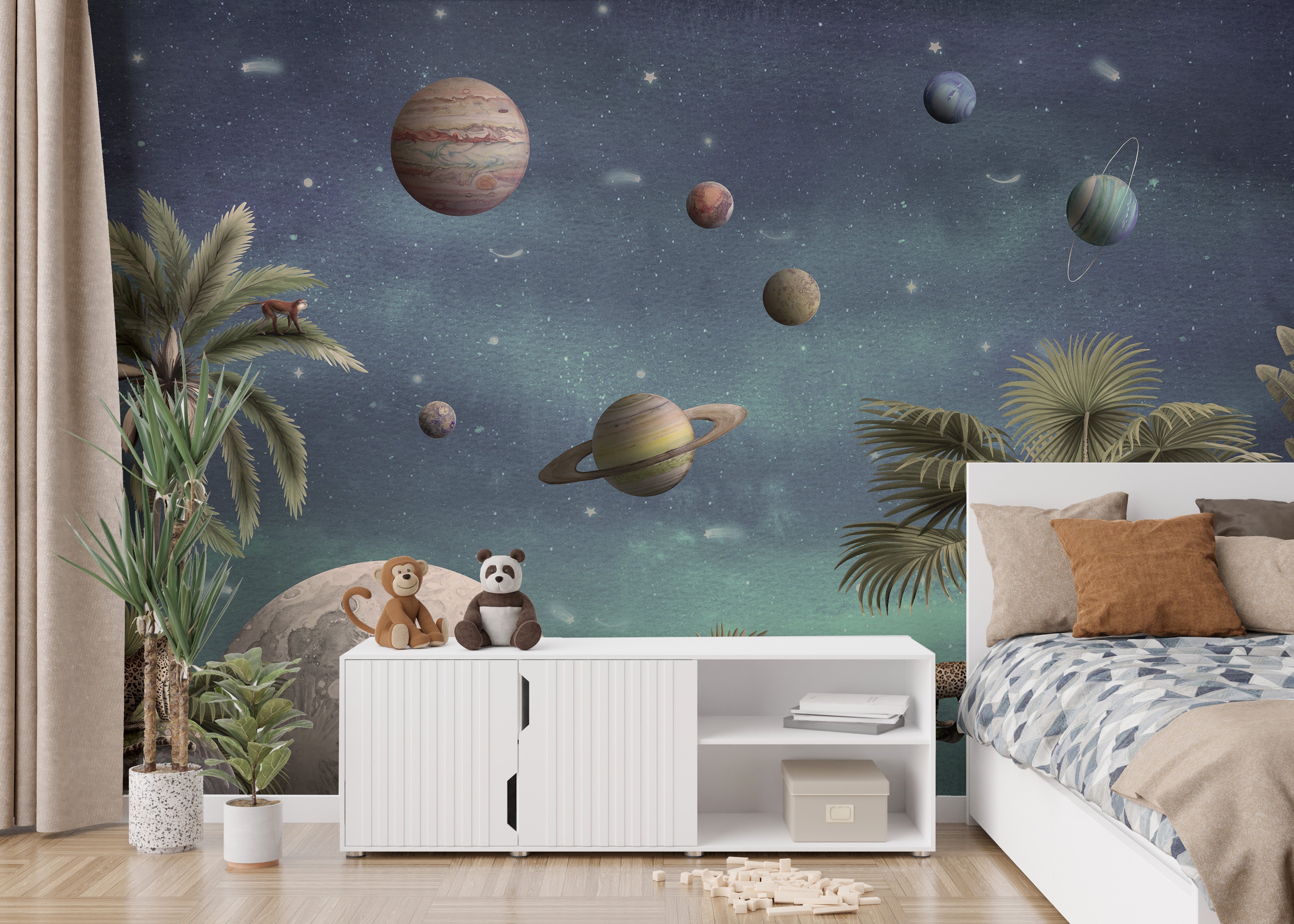 Pretty Planets Wallpaper Wall Murals - Giffywalls