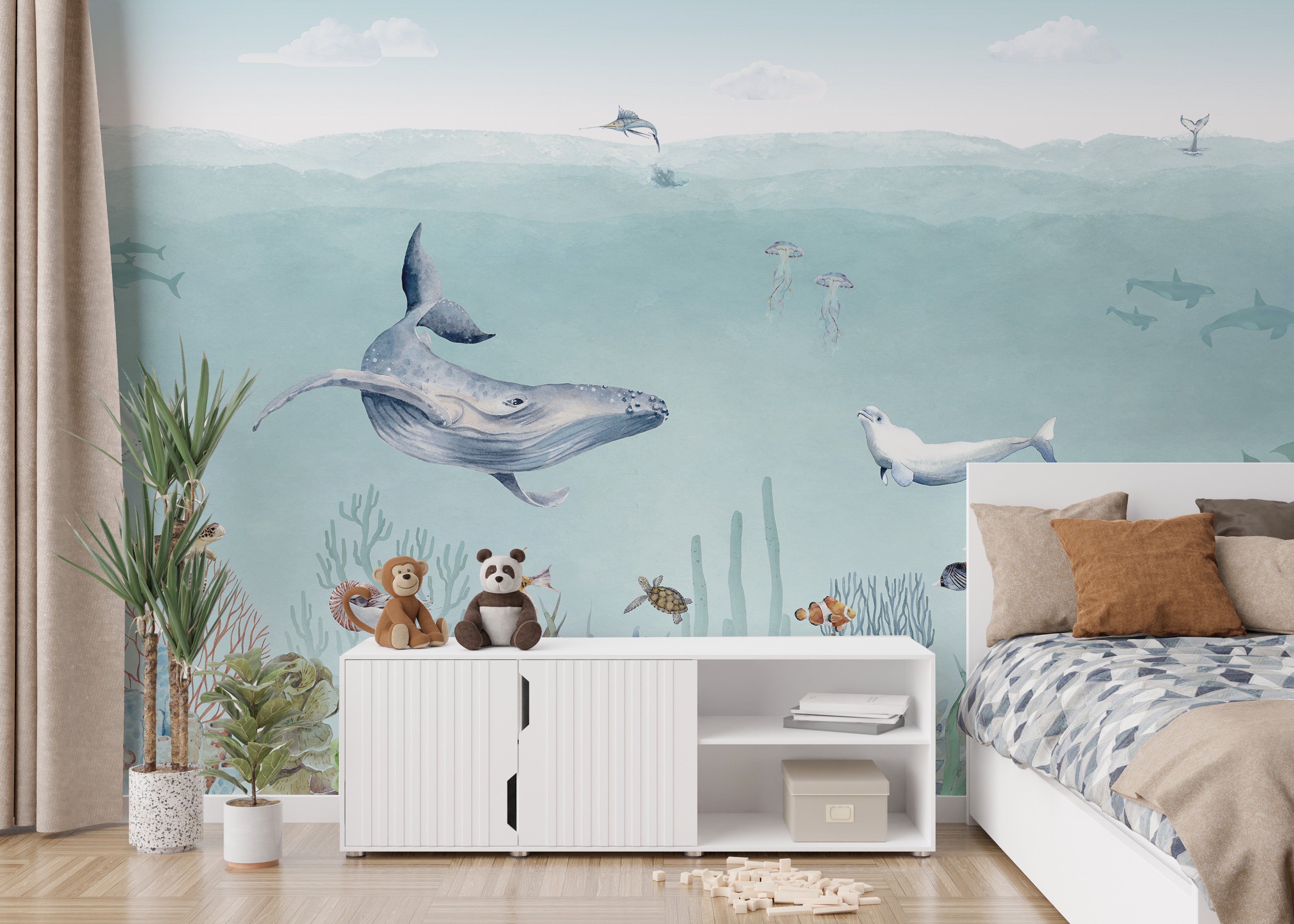 Secret sea life wallpaper murals - Giffywalls