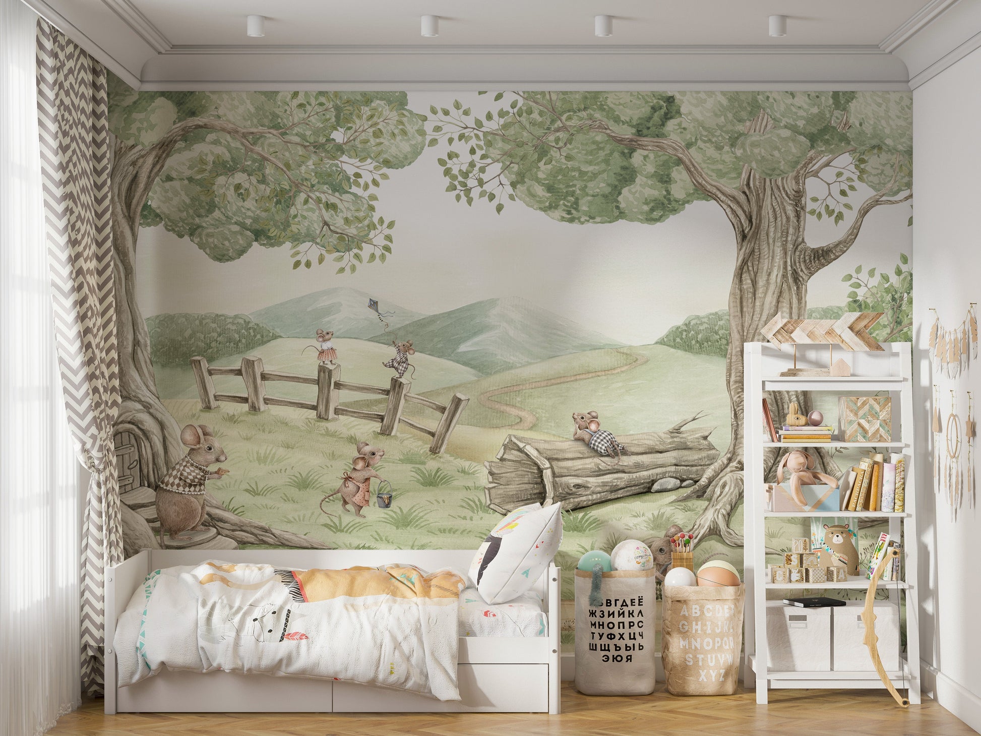 Mouse Family Wall Mural - Giffywalls