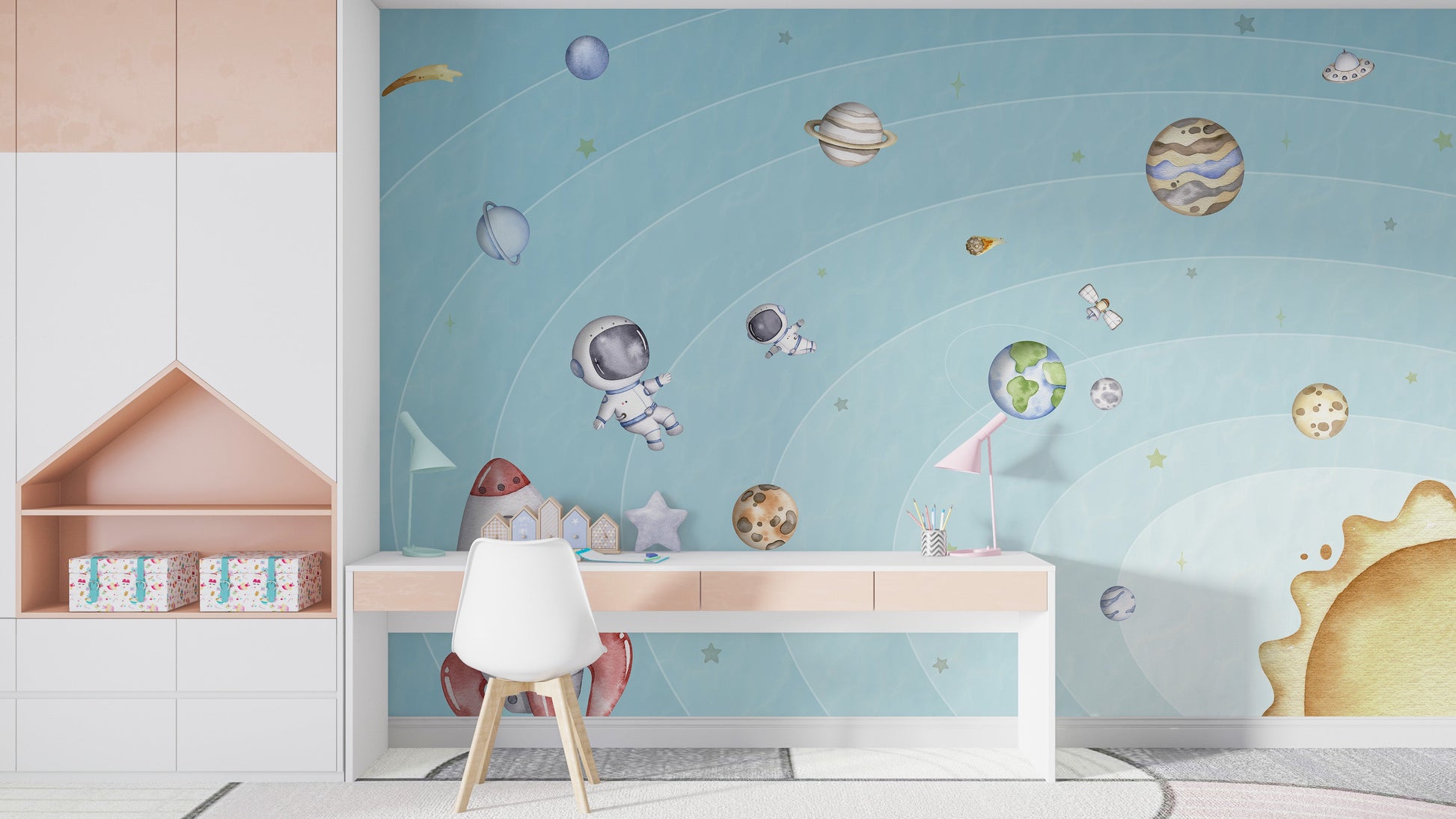 Space Joy Light Wall Mural - Giffywalls