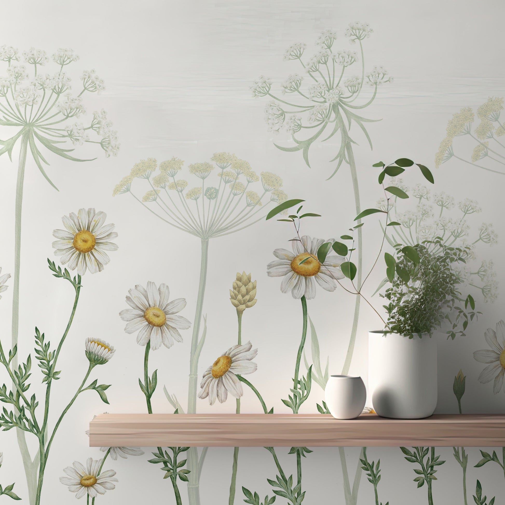 Dazzling Daisies Flower wallpaper for walls