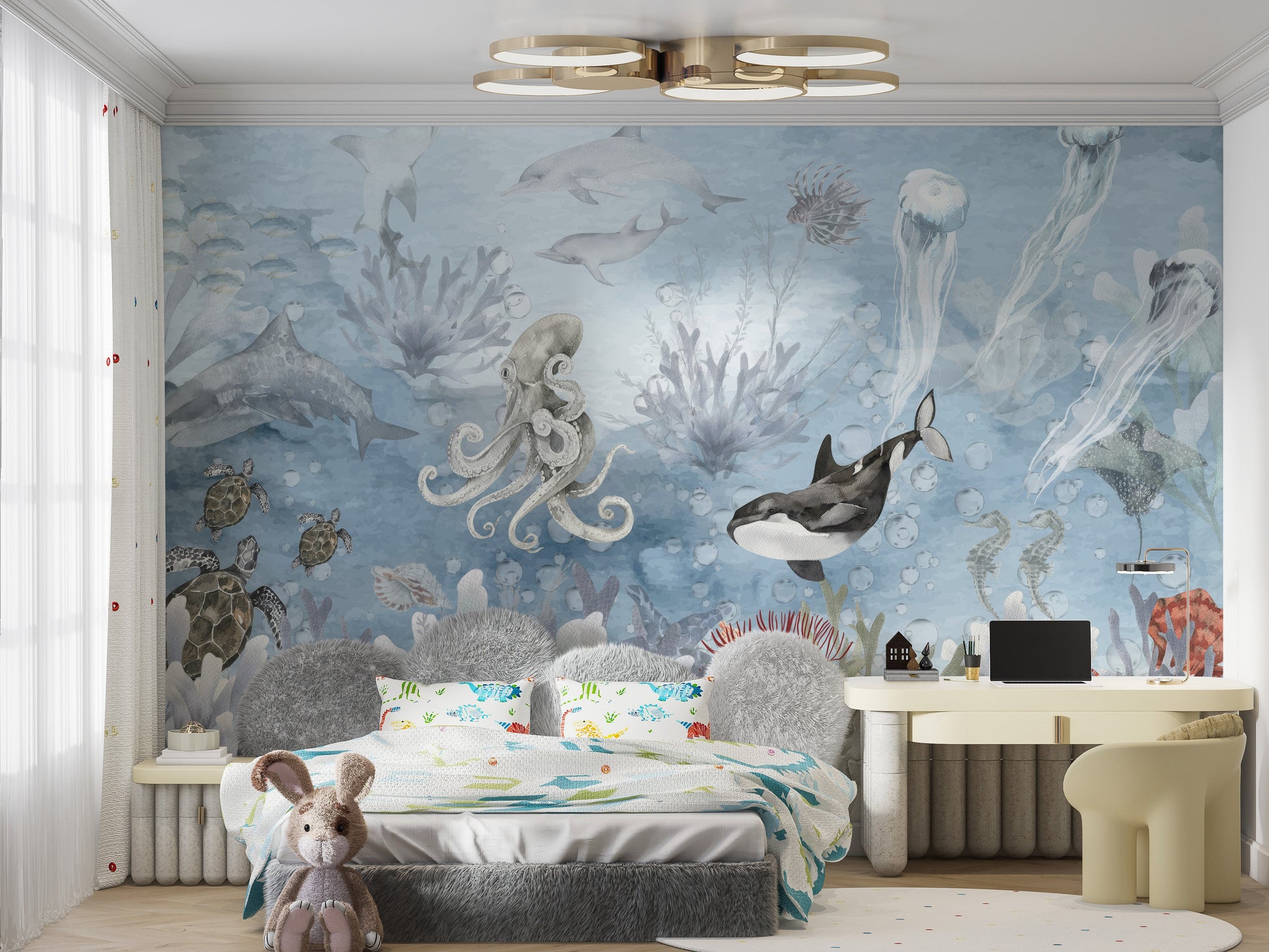 Majestic Underwater Adventure Wall Mural
