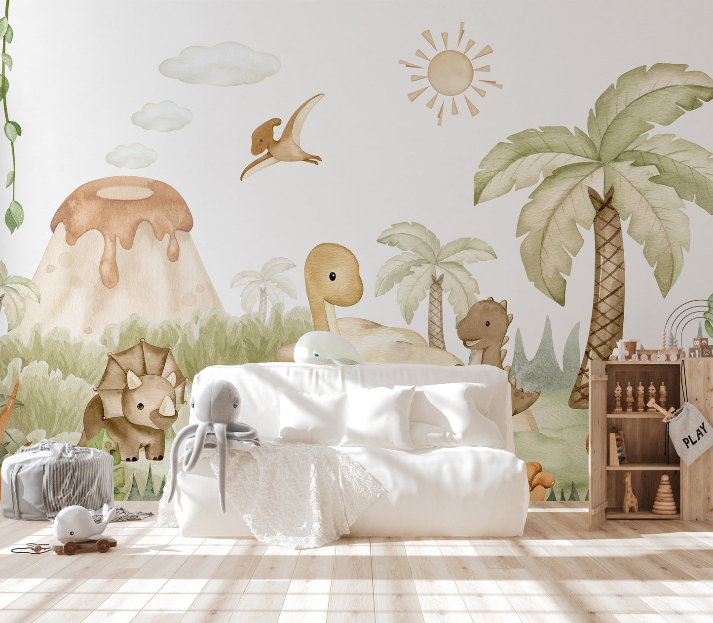 Dino Baby Wall Mural - Giffywalls