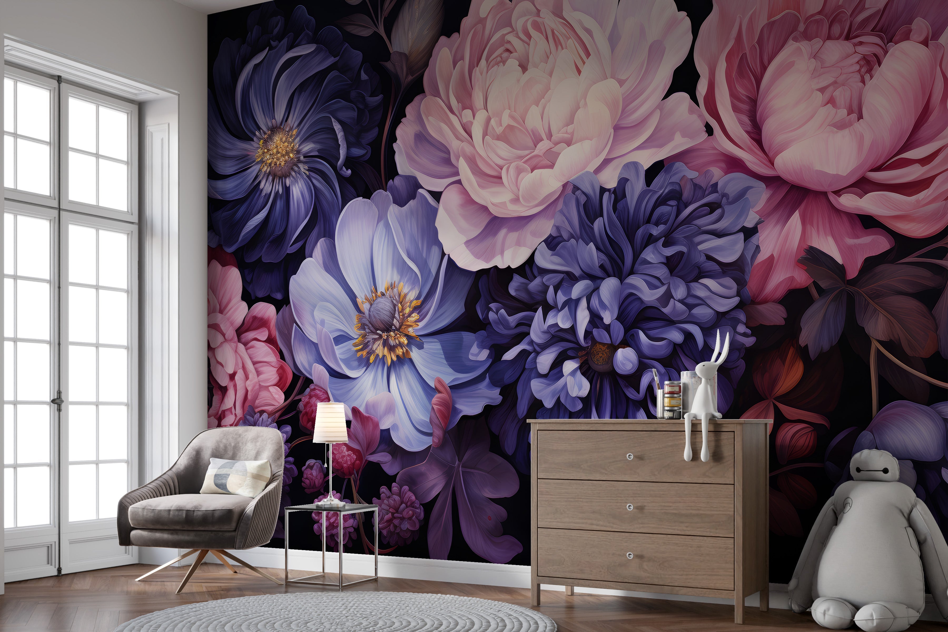 Aromatic Bouquet Wallpaper Mural - Giffywalls