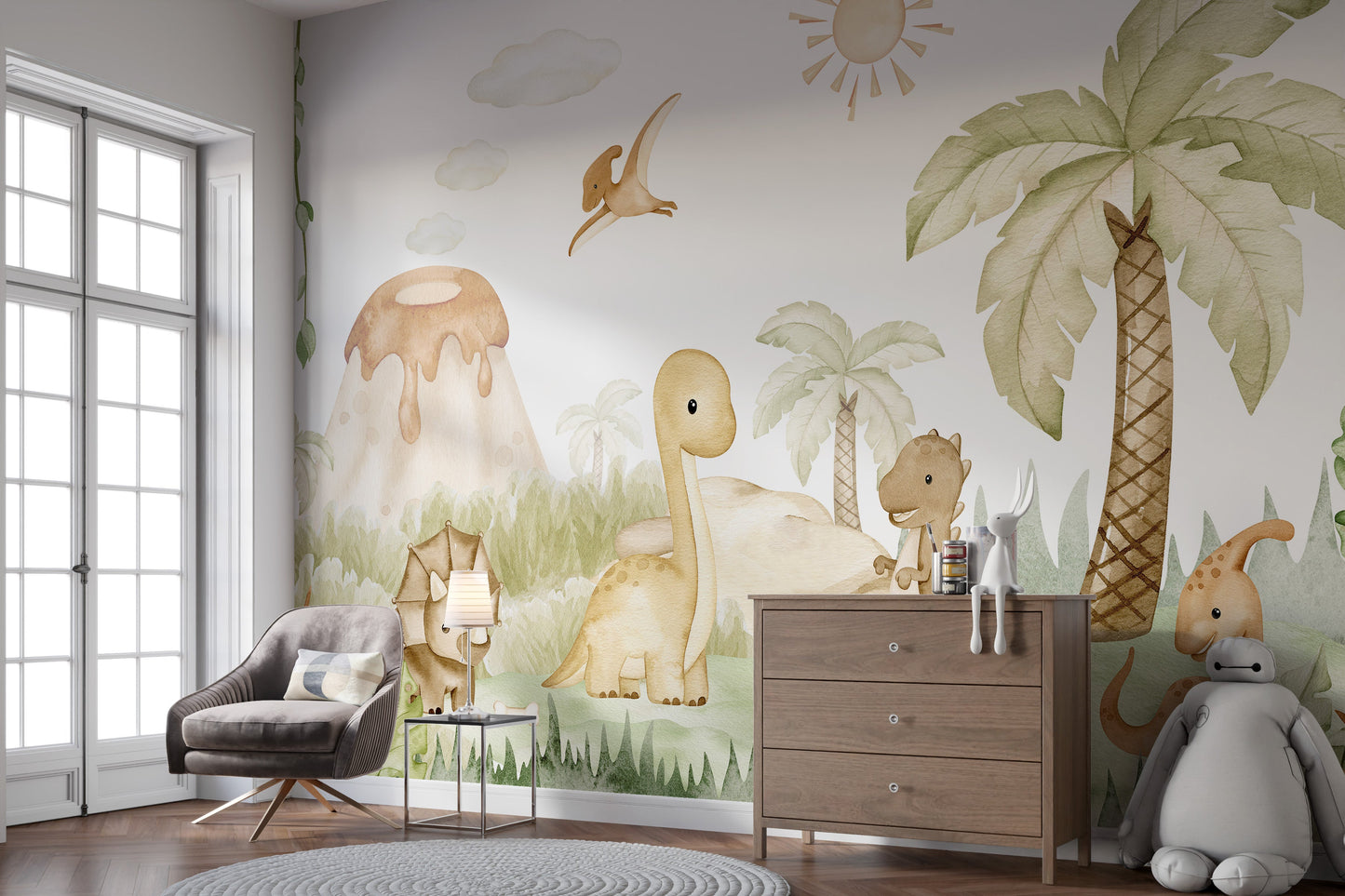 Dino Baby Wall Mural - Giffywalls