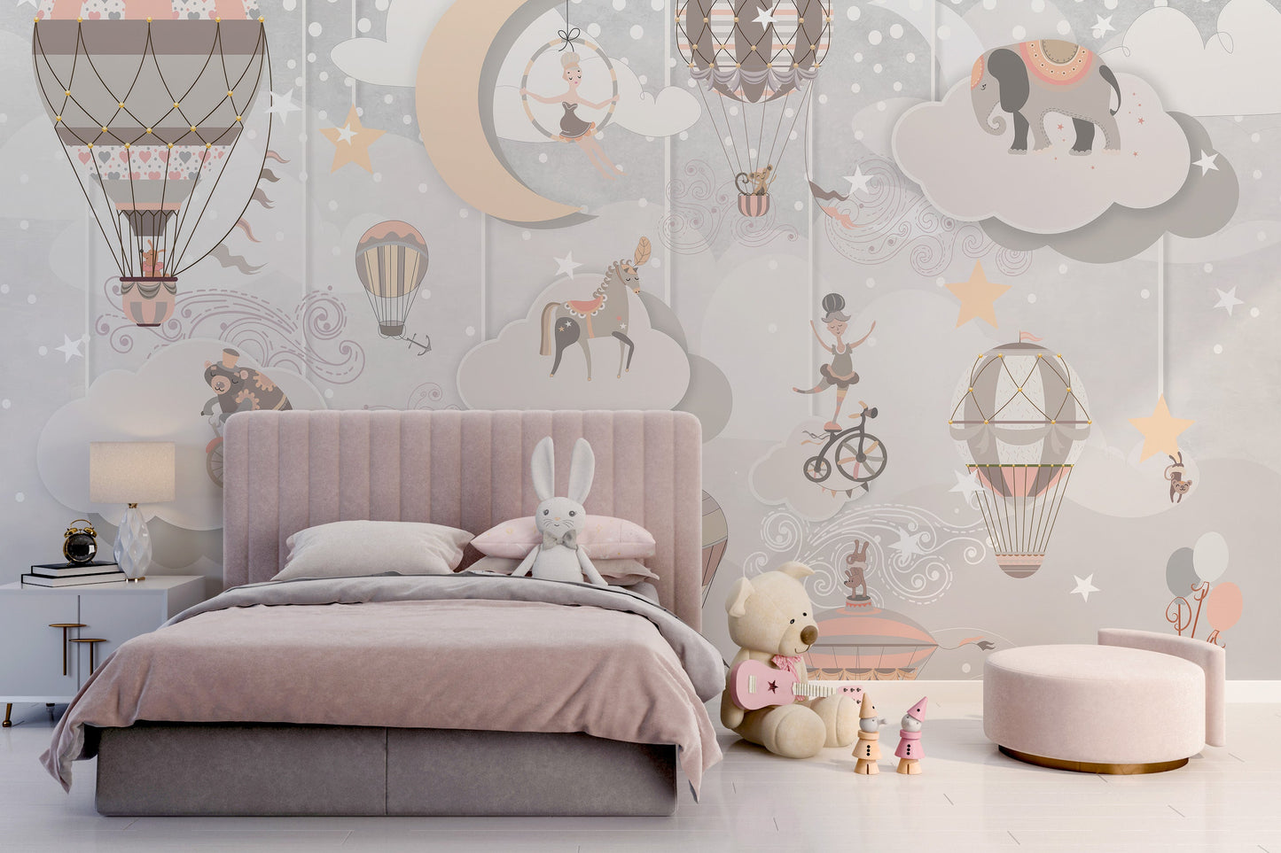 Starry Circus Spectacle Mural - Giffywalls