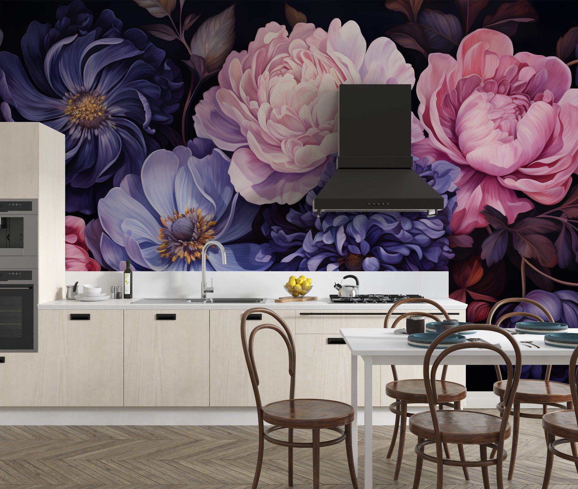 Aromatic Bouquet Wallpaper Mural - Giffywalls