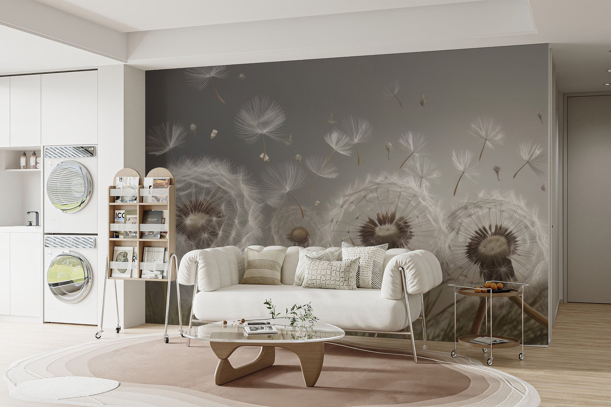 Dandelion Drifts Wallpaper Mural - Giffywalls