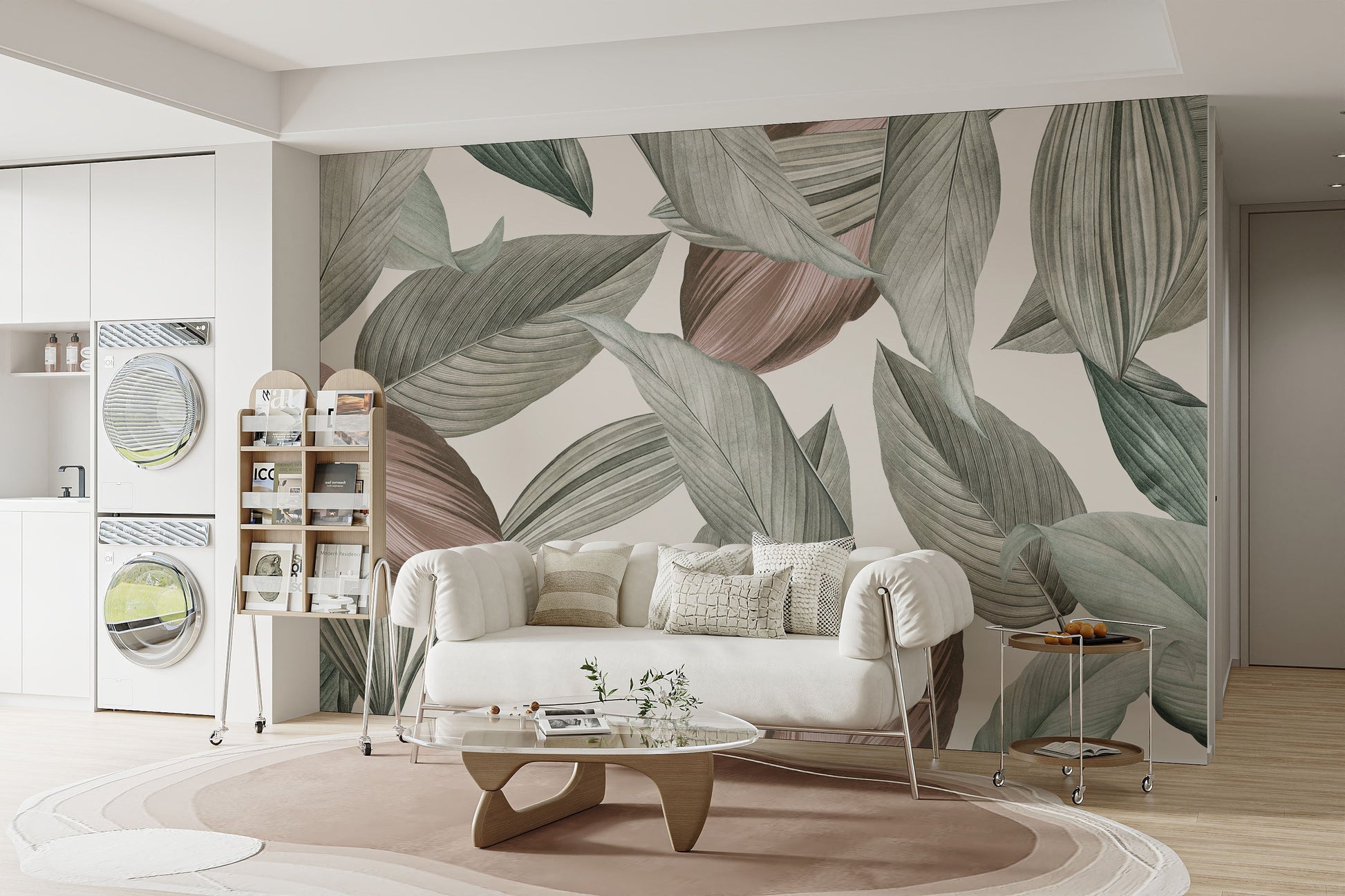 Whispering Leaves Wallpaper Mural - Giffywalls