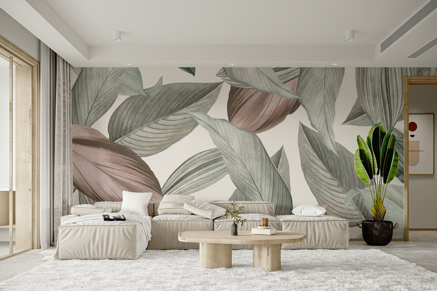 Whispering leaves wall decor for serene spaces