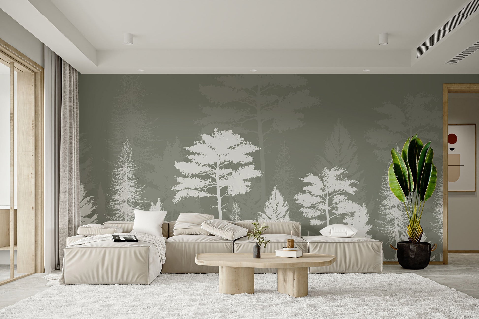 Misty Forest Ambience Mural
