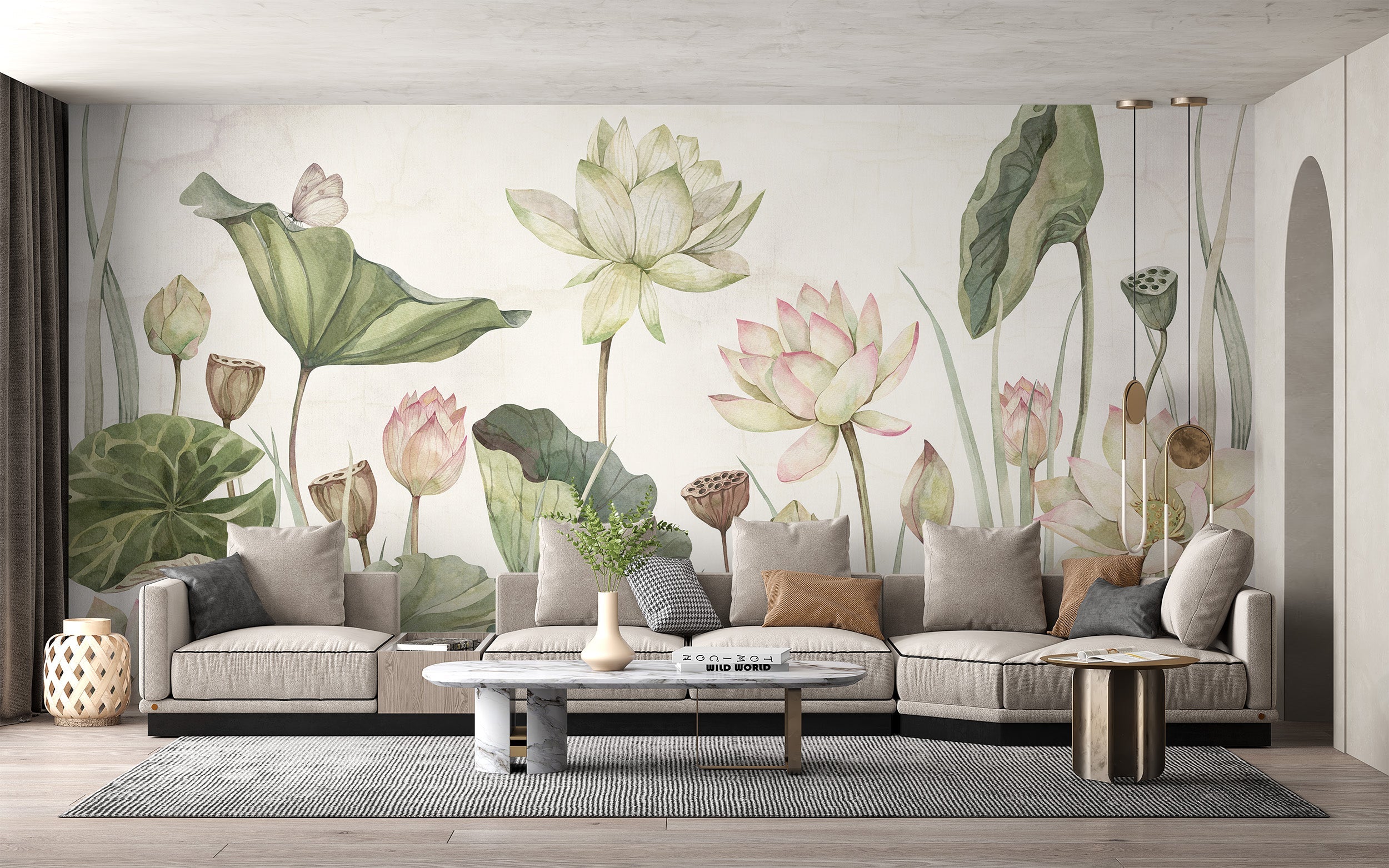 Lovely water lilies wallpaper murals - Giffywalls