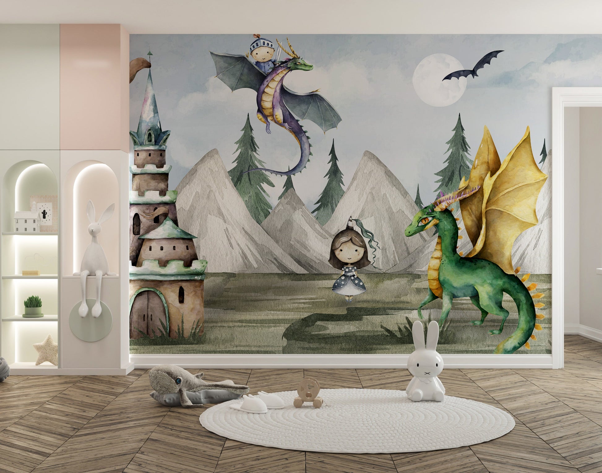 Magical Kingdom Kids Room Wall Mural - Giffywalls