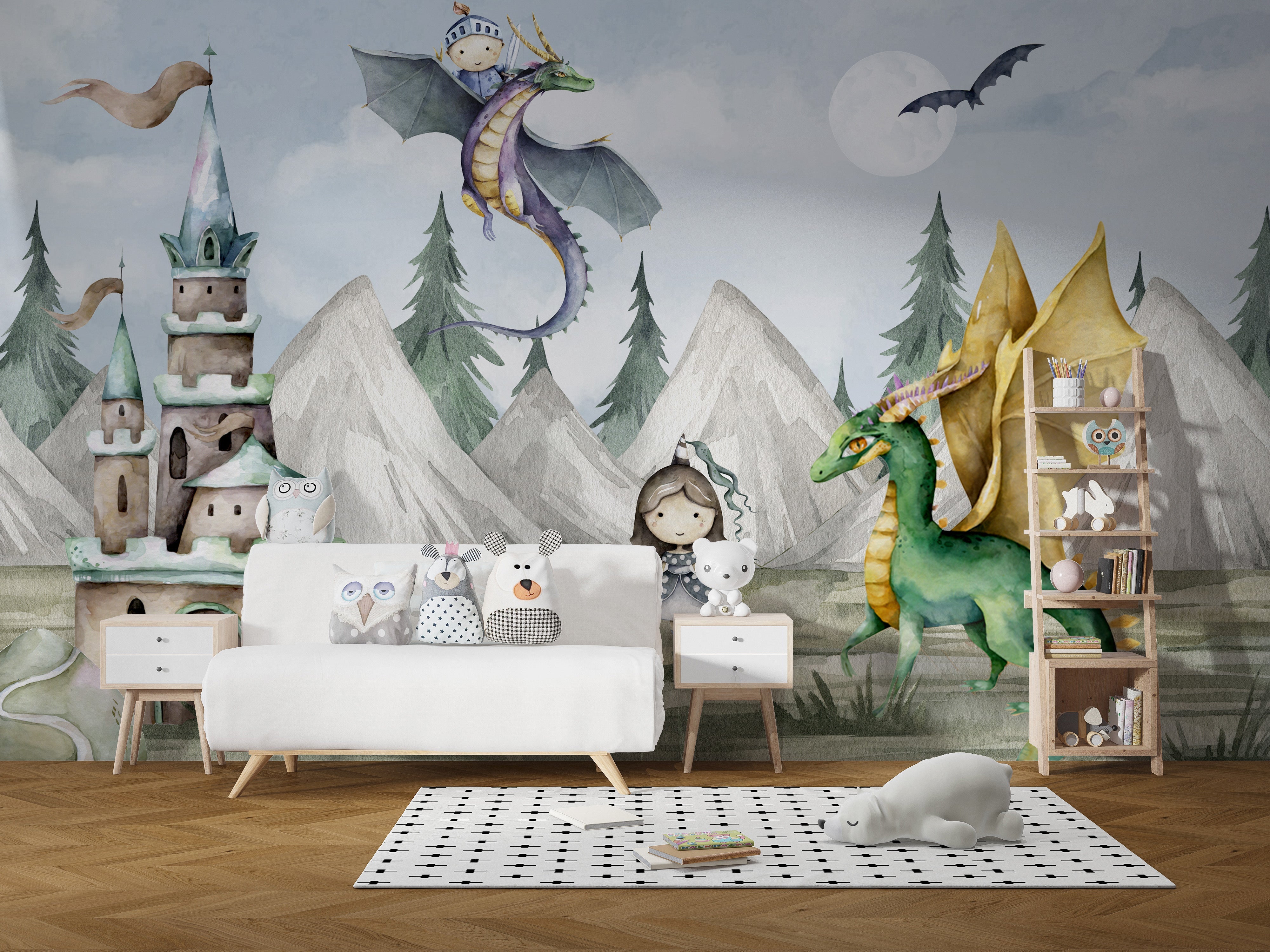 Magical Kingdom Kids Room Wall Mural - Giffywalls