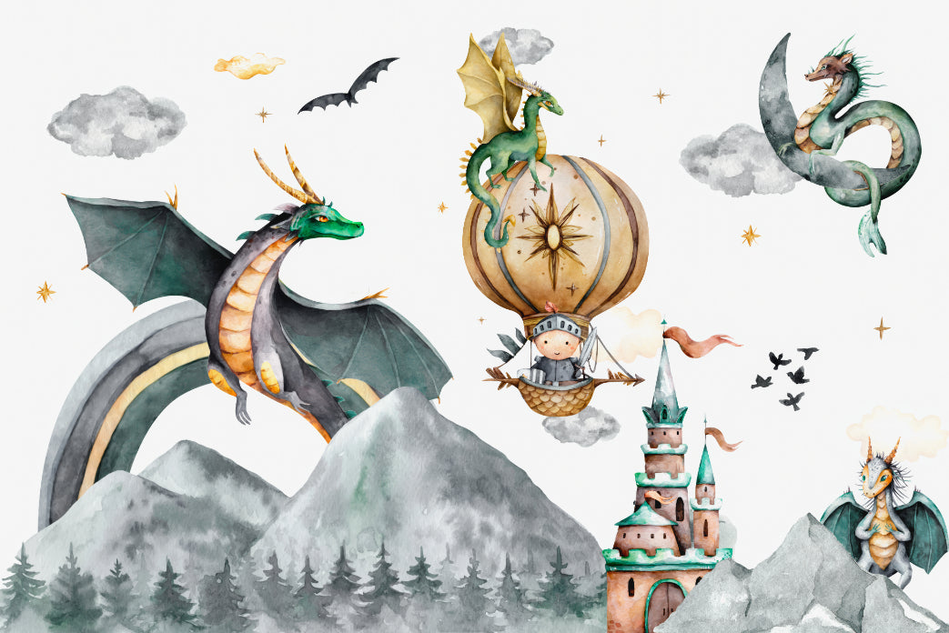 Mystical Mountain Dragon Wallpaper - Giffywalls