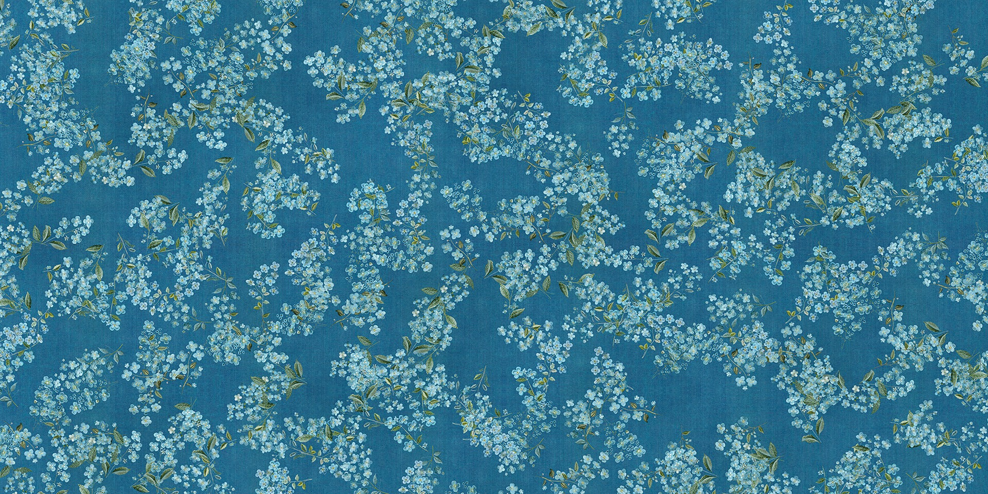 Blue Floral Wallpaper